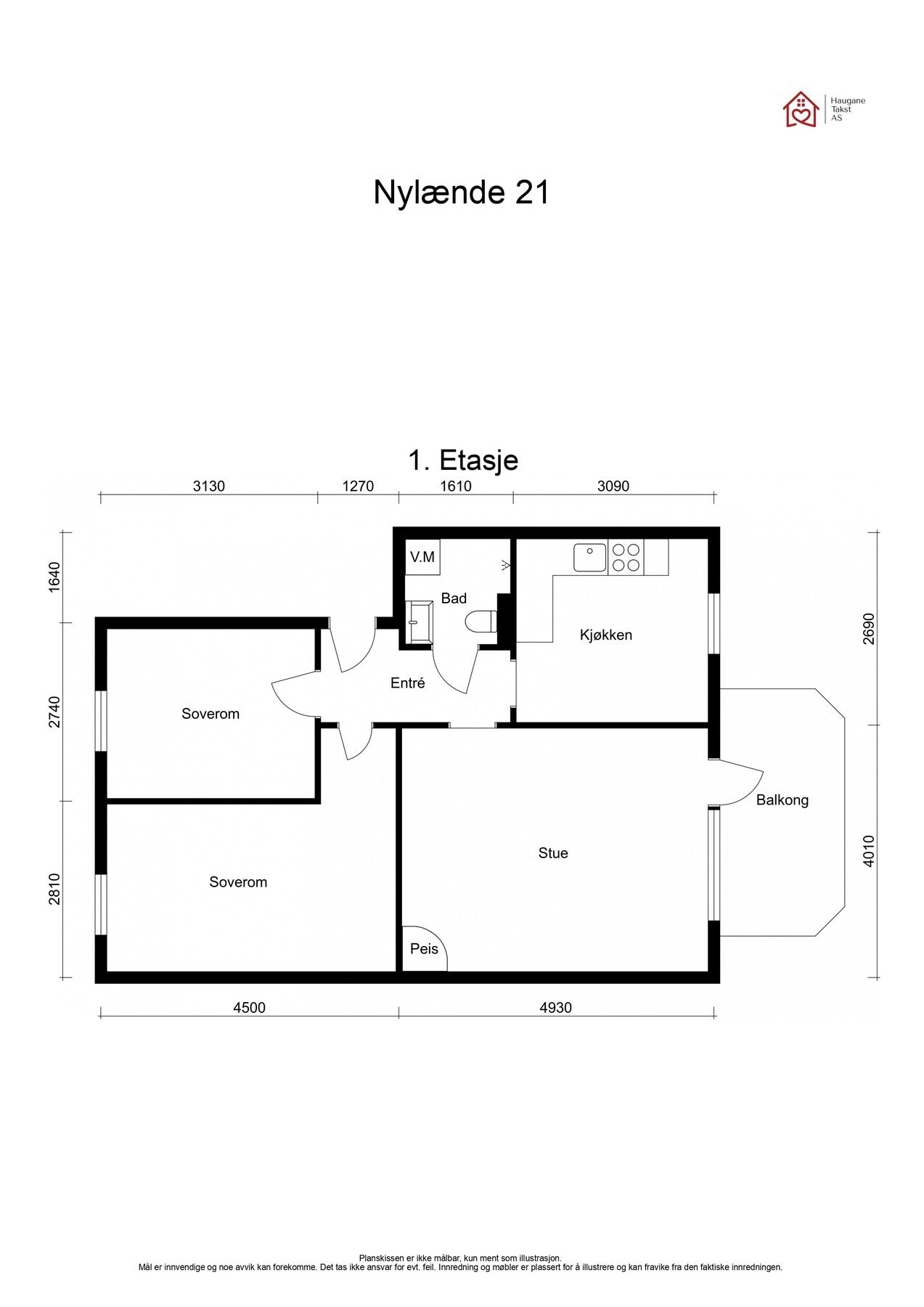 Plantegning - Nylænde 21 Galleribilde
