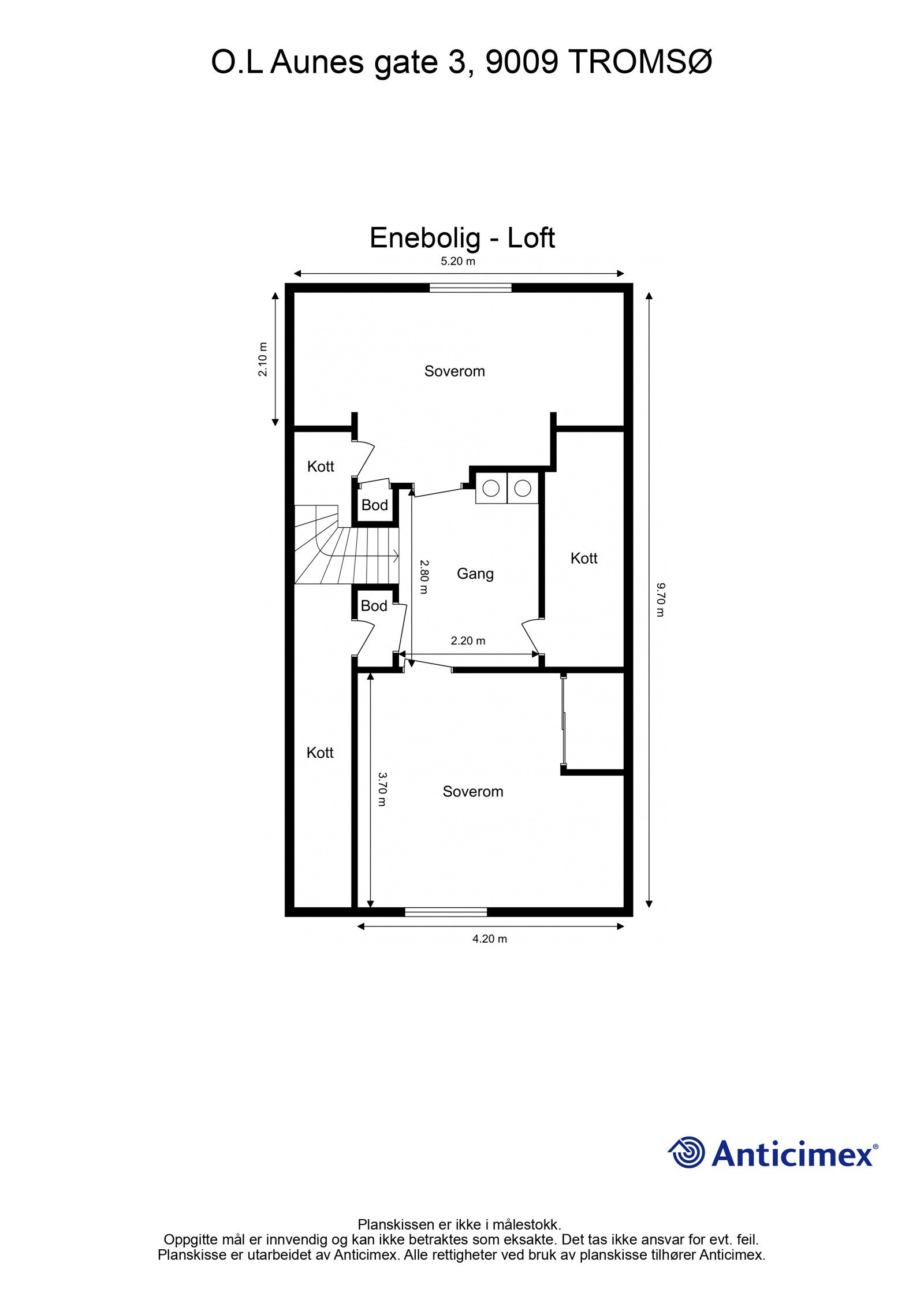 Plantegning 2. etasje Galleribilde