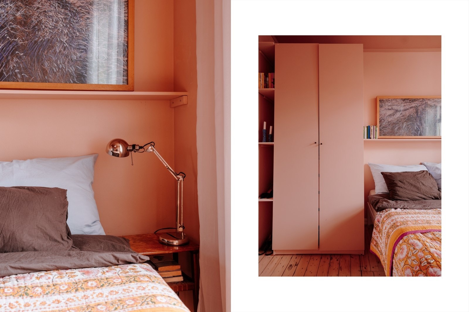 Hovedsoverom med god plass til dobbeltseng, nattbord og garderobeløsning. Galleribilde