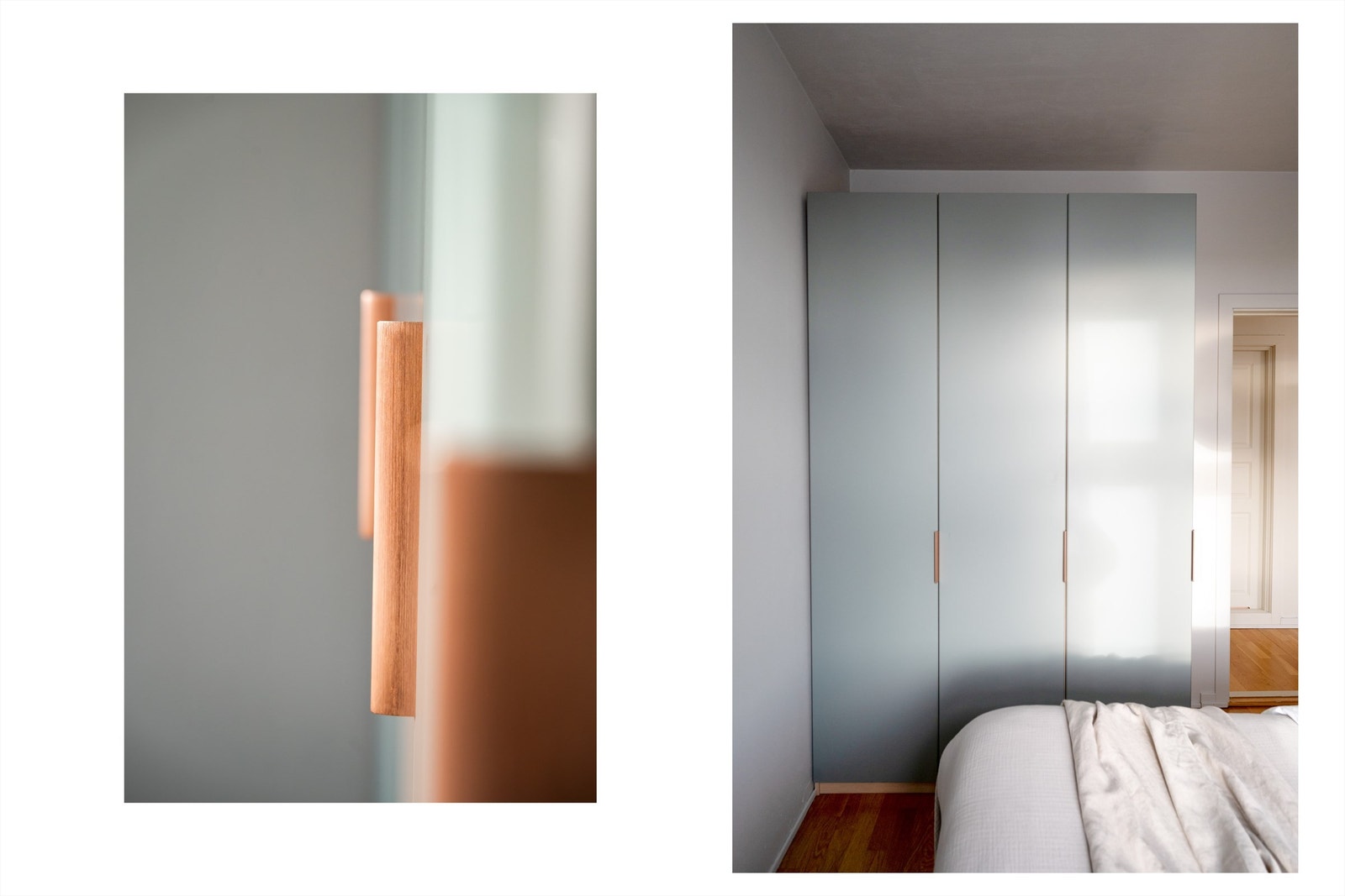 Det er god plass til oppbevaring i garderobeskapet som medfølger. Galleribilde