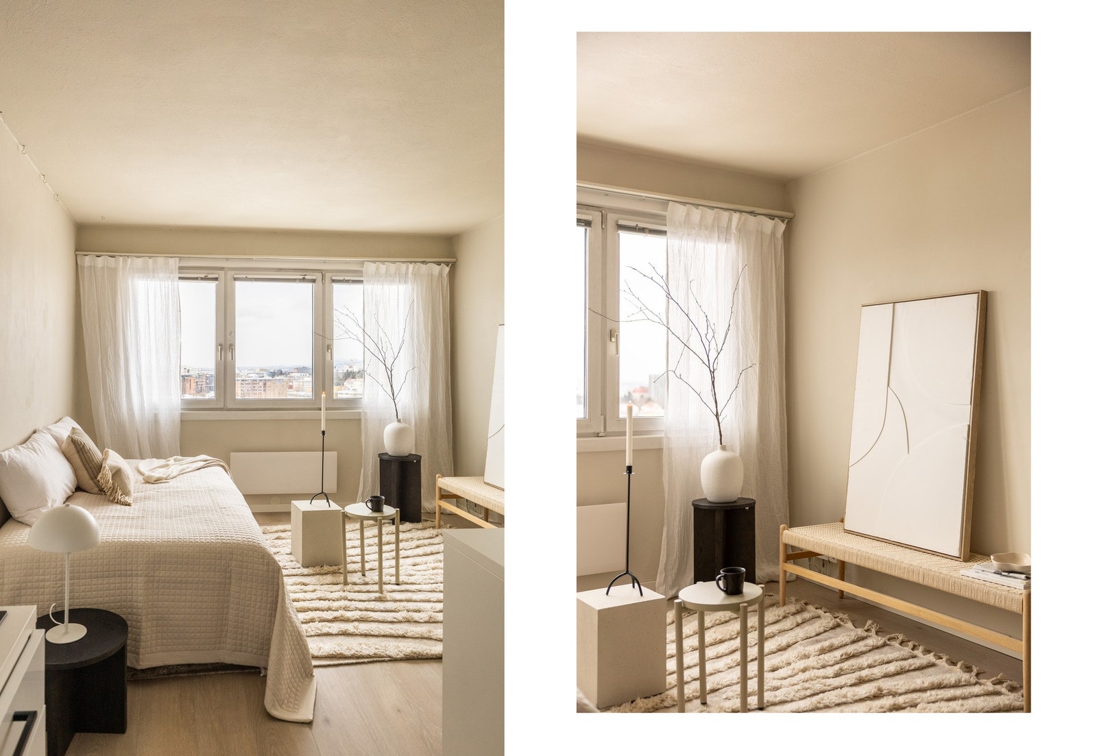 Her er det plass til TV-krok med sofa, stoler og tilhørende mediemøblement. For optimal plassutnyttelse, kan det være lurt å investere i f.eks. en skapseng. Galleribilde