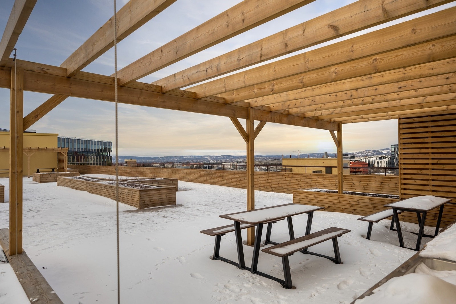 Borettslaget har to flotte takterrasser. Galleribilde