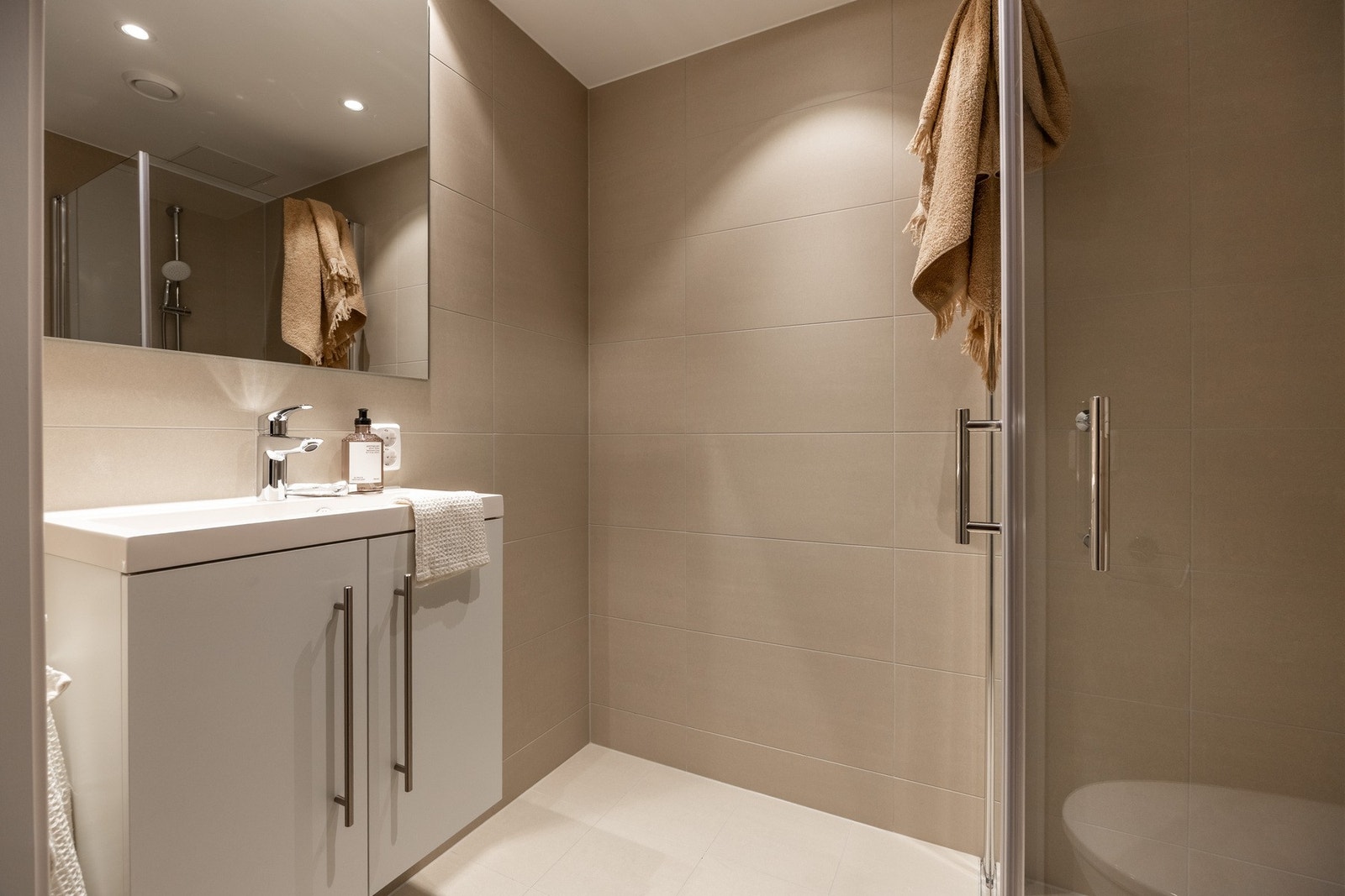 Det er opplegg for vaskemaskin. Galleribilde