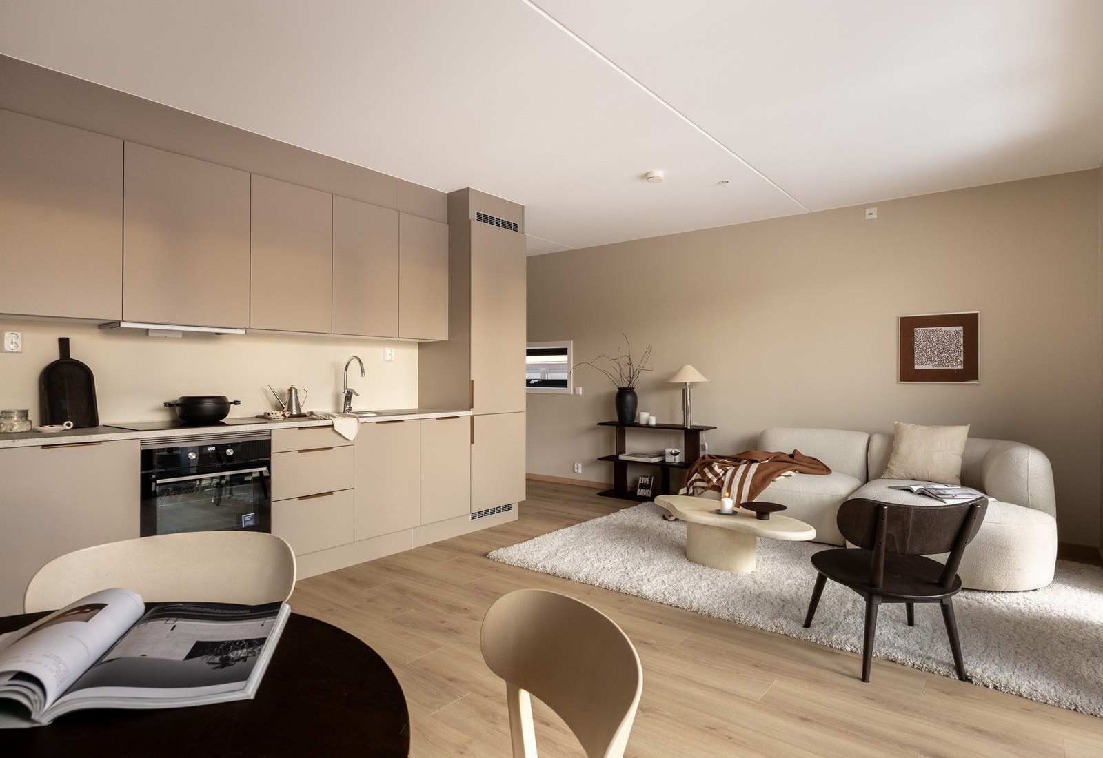 Det er lekre farge- og materialvalg. Galleribilde