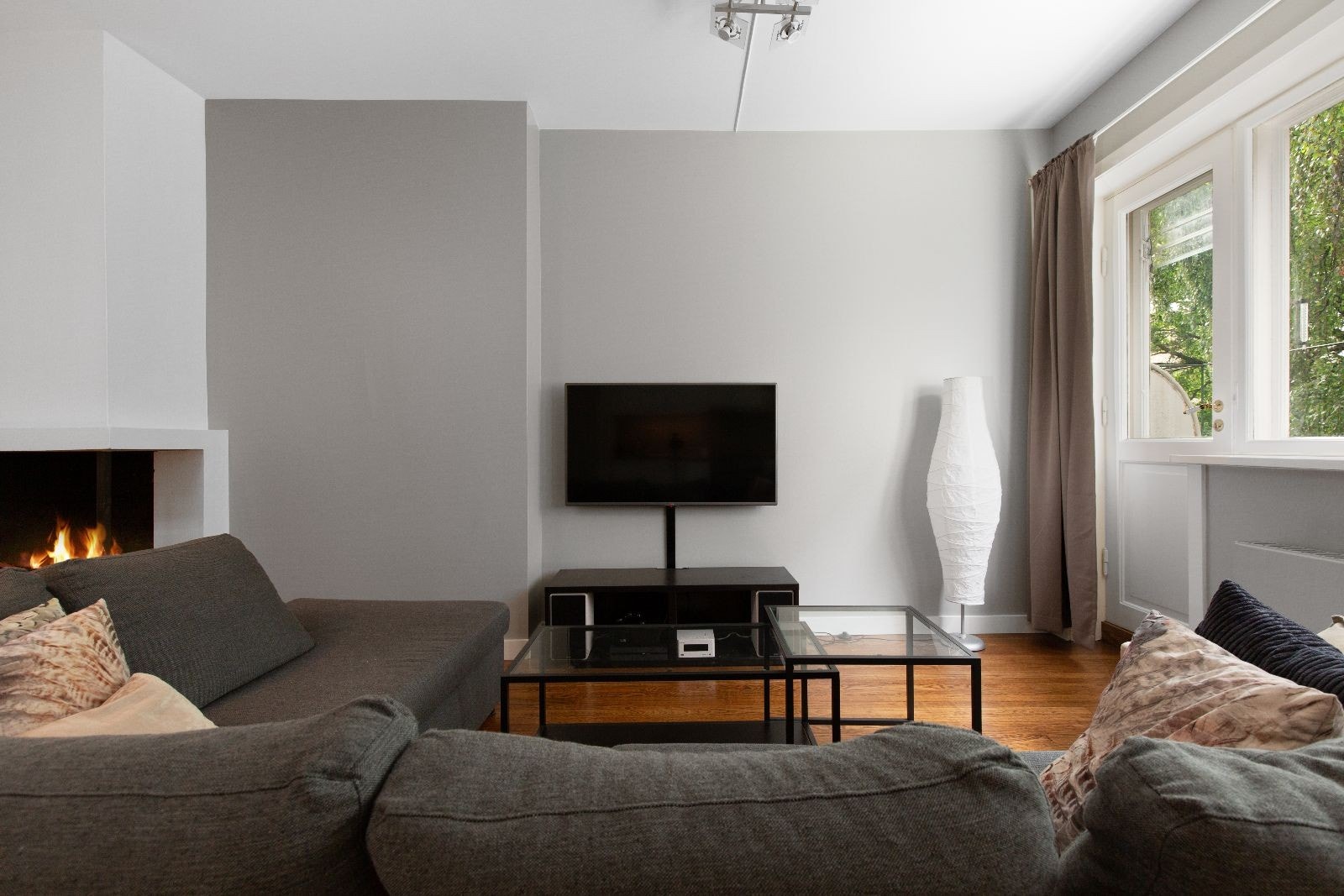 Stue med peis Galleribilde