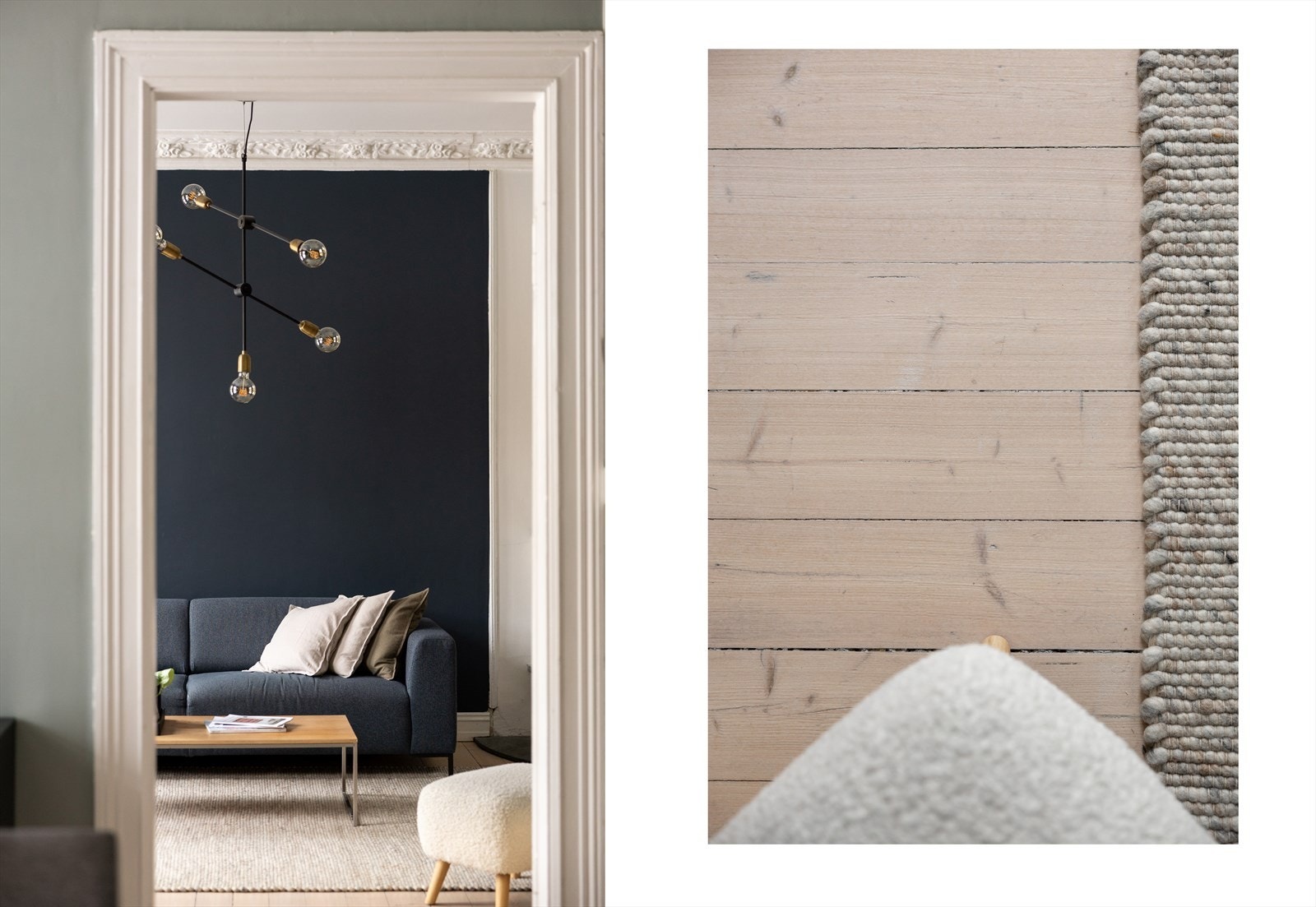 Det originale tregulvet er bevart, og ble slipt og lakkert i 2018. Galleribilde