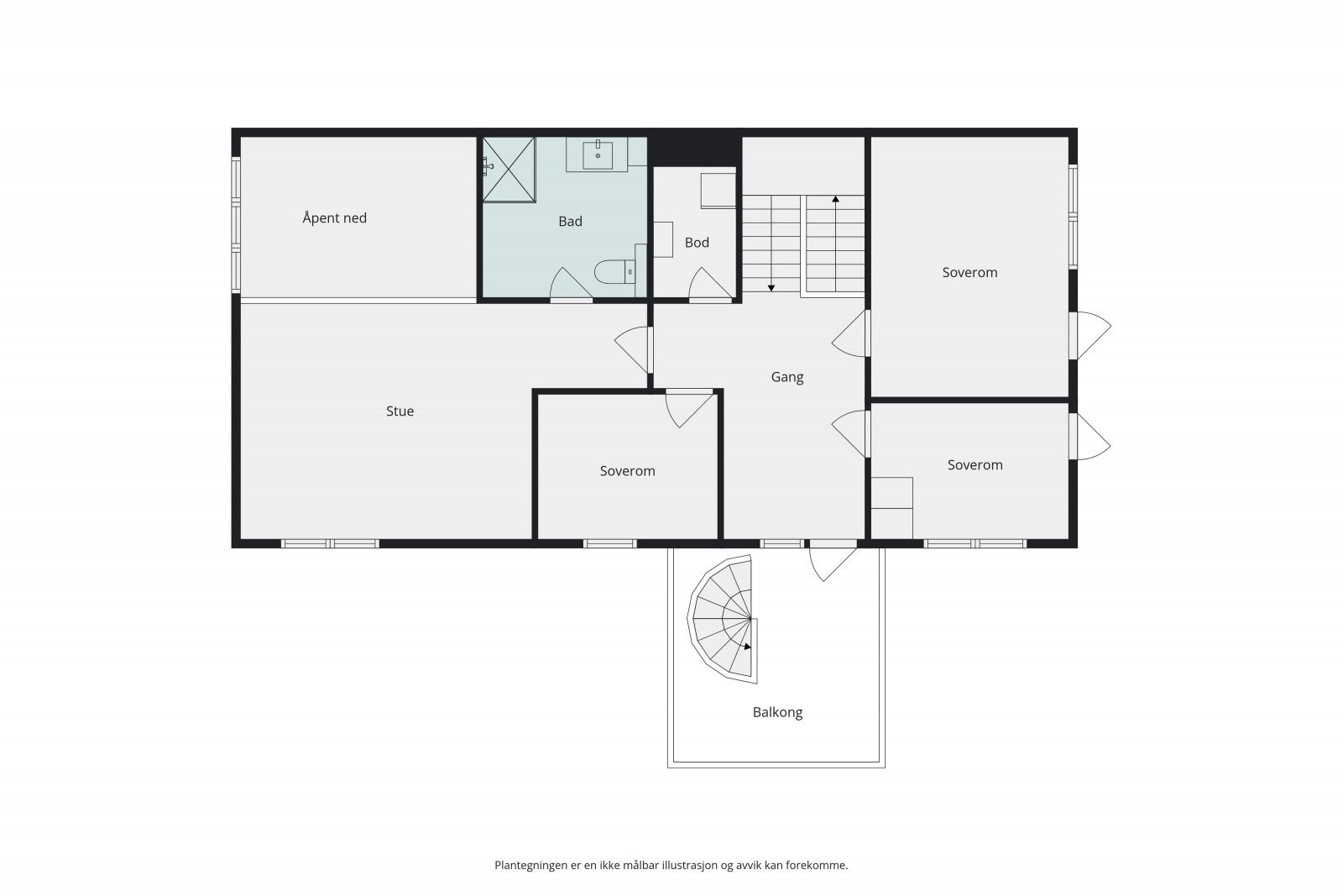 Plantegning 3. etasje. Galleribilde