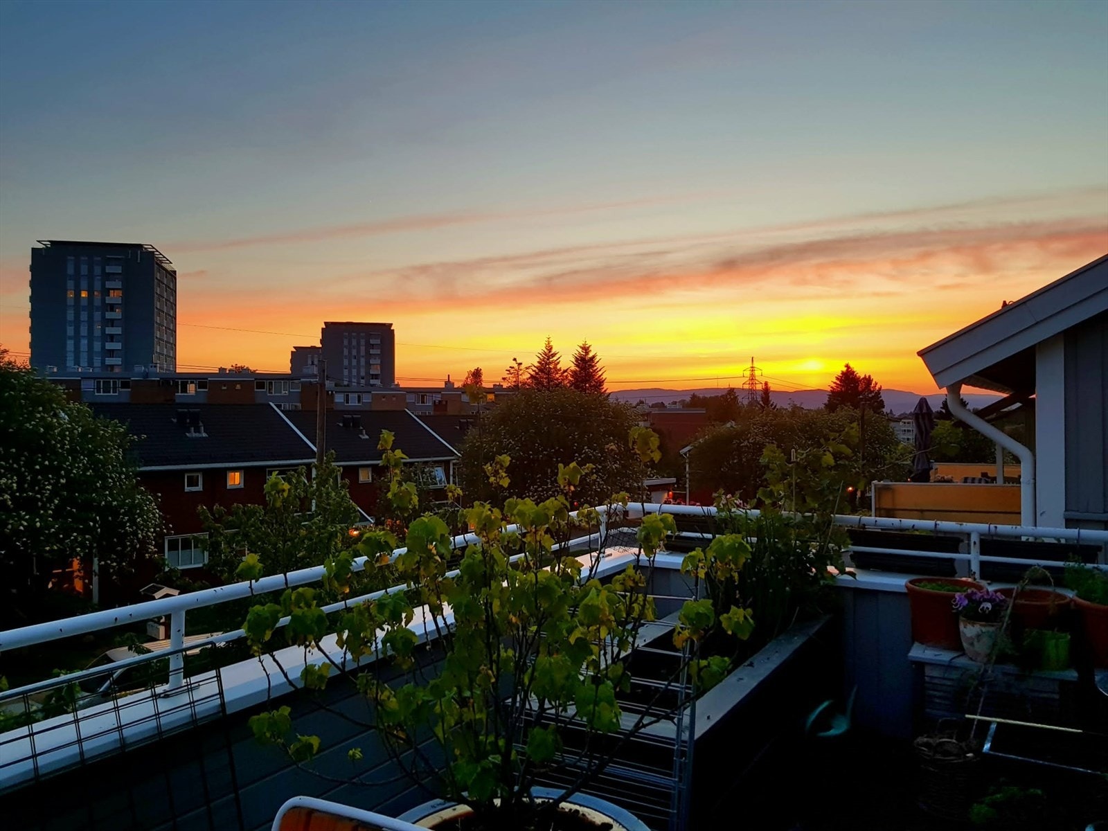 Selgers bilde - vakker utsikt fra balkongen. Galleribilde