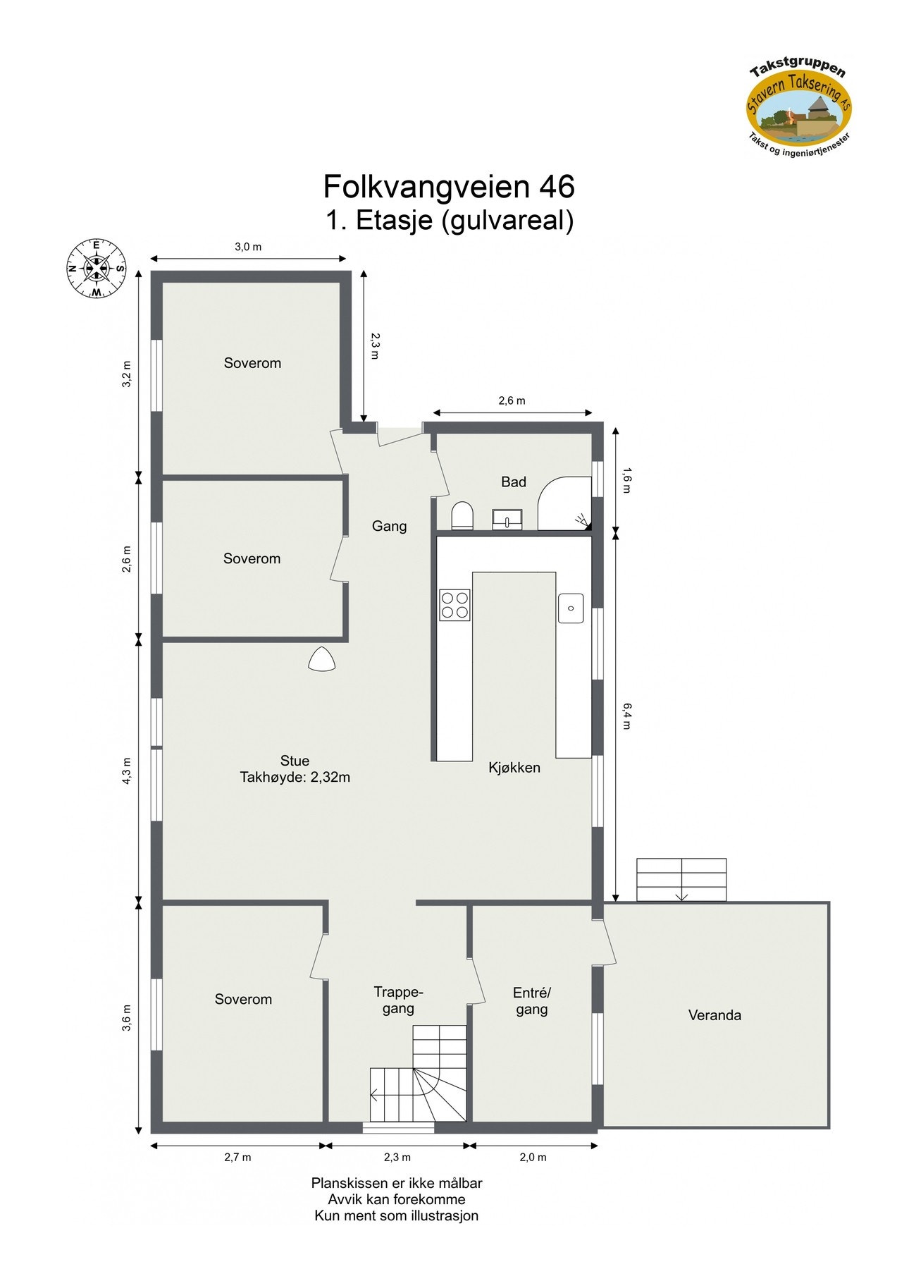 Plantegning 1.etasje. Dagens plantegning har avvik fra originale godkjente byggetegninger. Les mer under punktet "midlertidig brukstillatelse og ferdigattest". Galleribilde