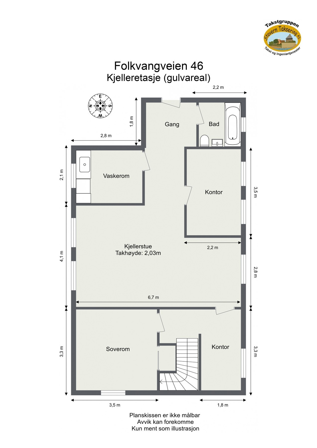 Plantegning kjeller. Dagens plantegning har avvik fra originale godkjente byggetegninger. Les mer under punktet "midlertidig brukstillatelse og ferdigattest". Galleribilde