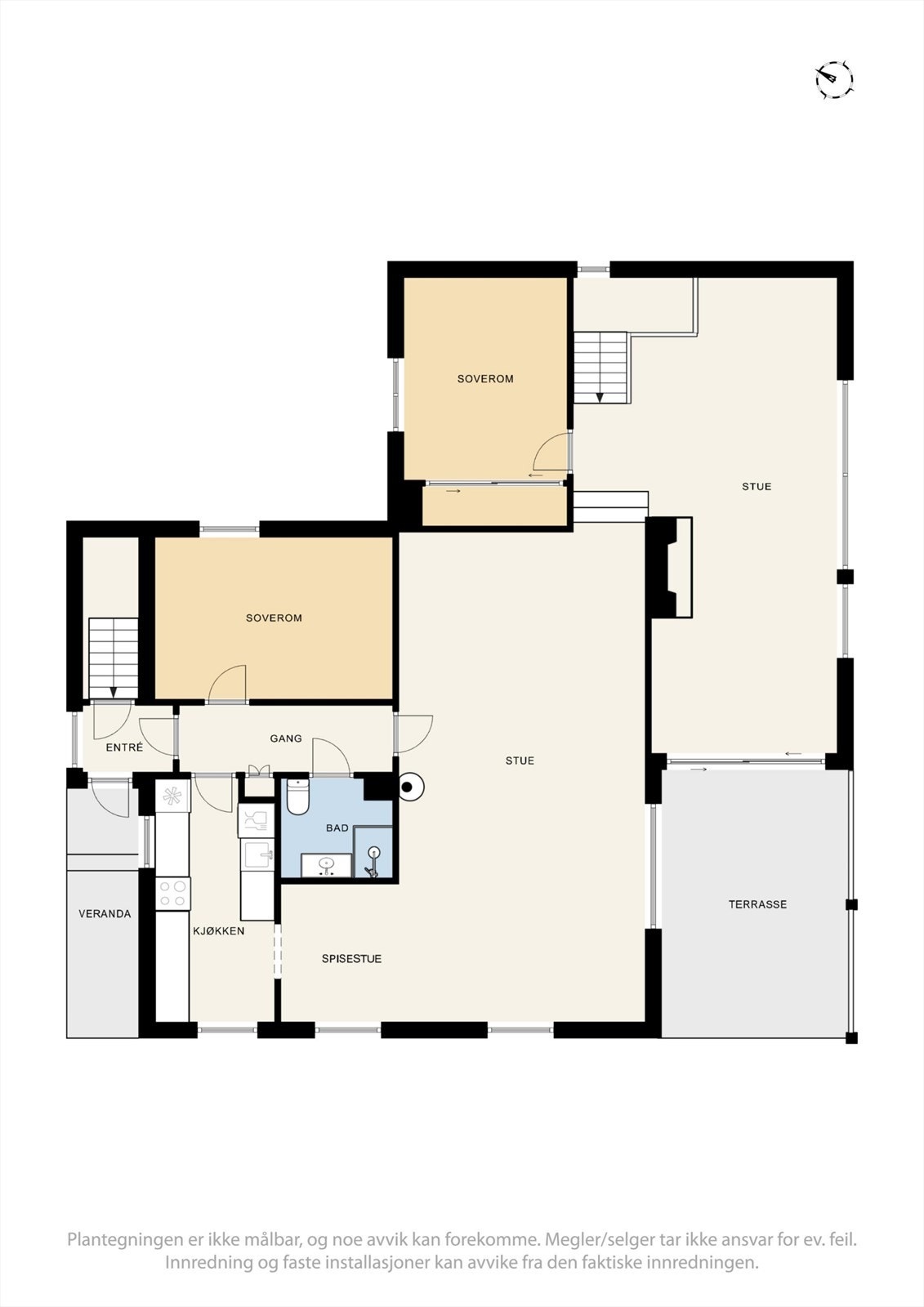 Plantegning 1. etasje. Galleribilde