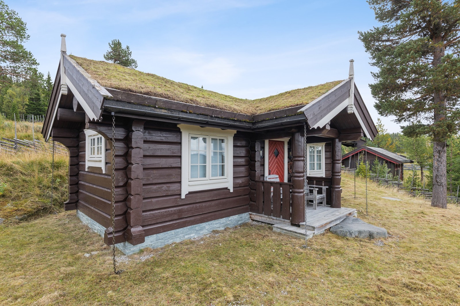 Annekset er oppført i samme stil som hytta. Galleribilde