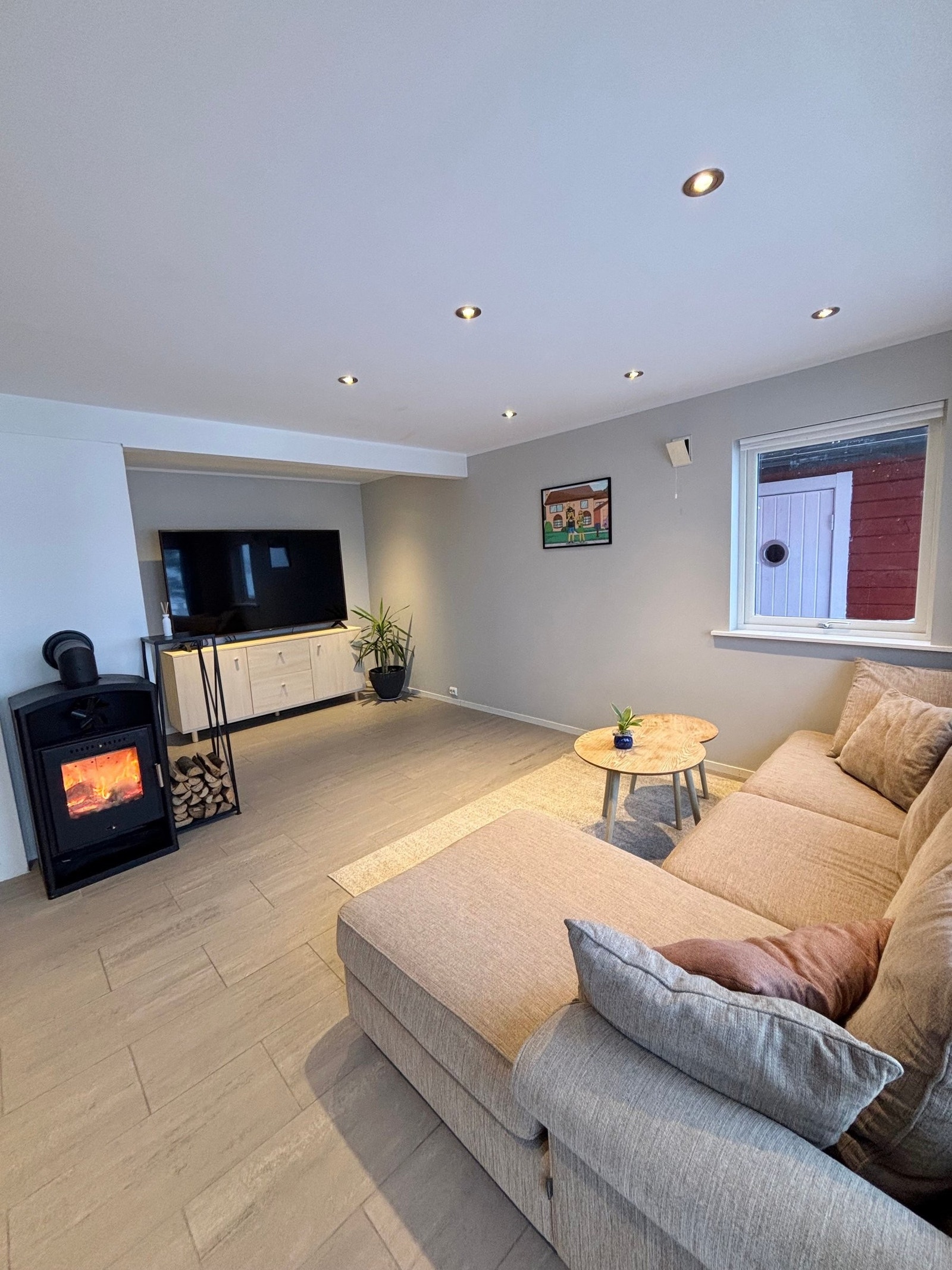 Åpen stue-kjøkkenløsning. Galleribilde