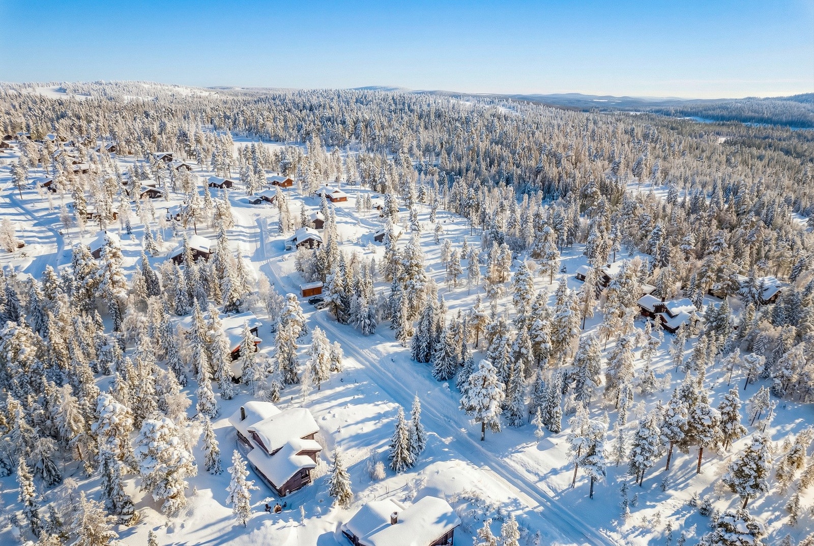Høydefoto av nærområdet Galleribilde