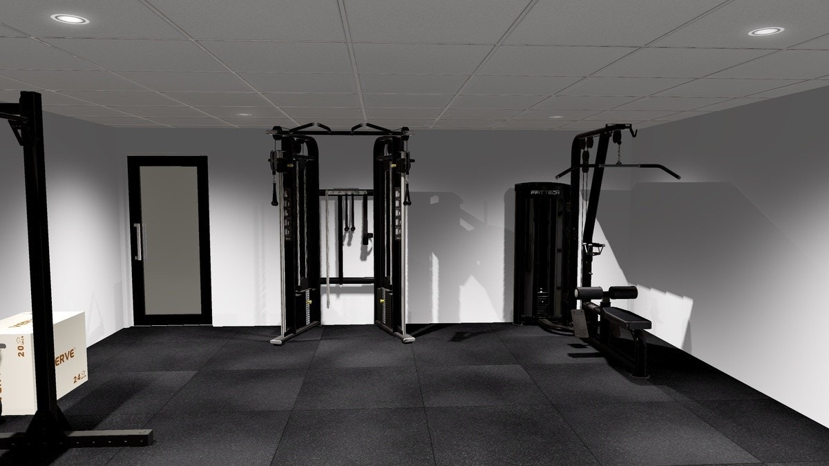Gratis tilgang til treningsrom i nabobygget, med splitternytt treningsutstyr. Galleribilde