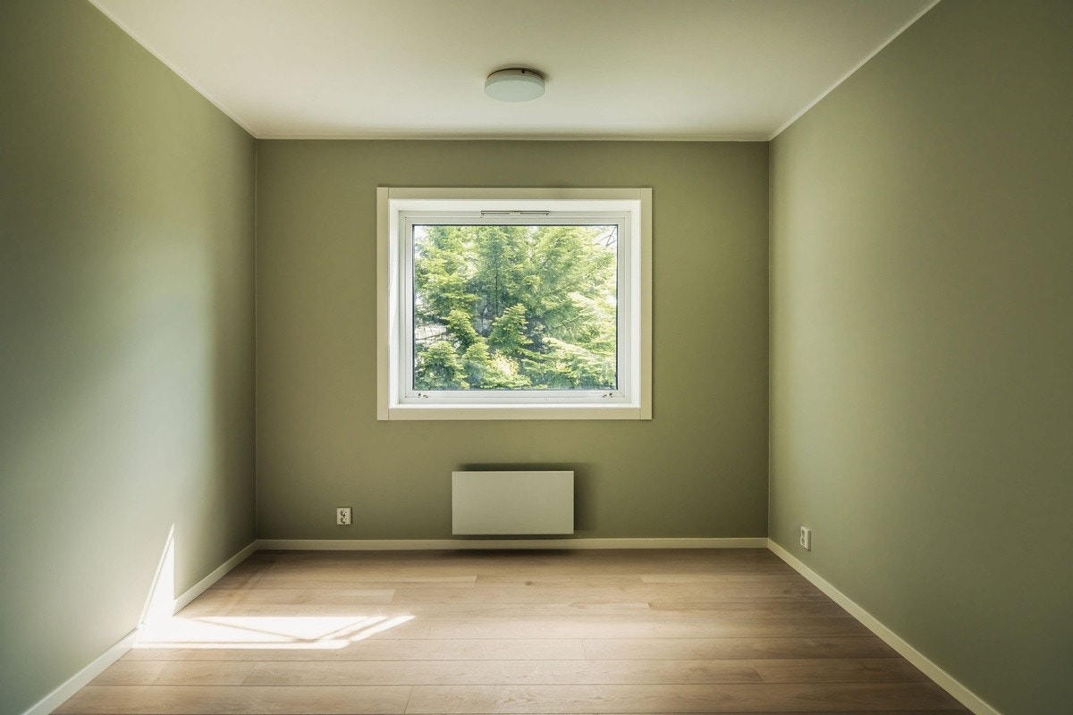 Umøblert soverom Galleribilde