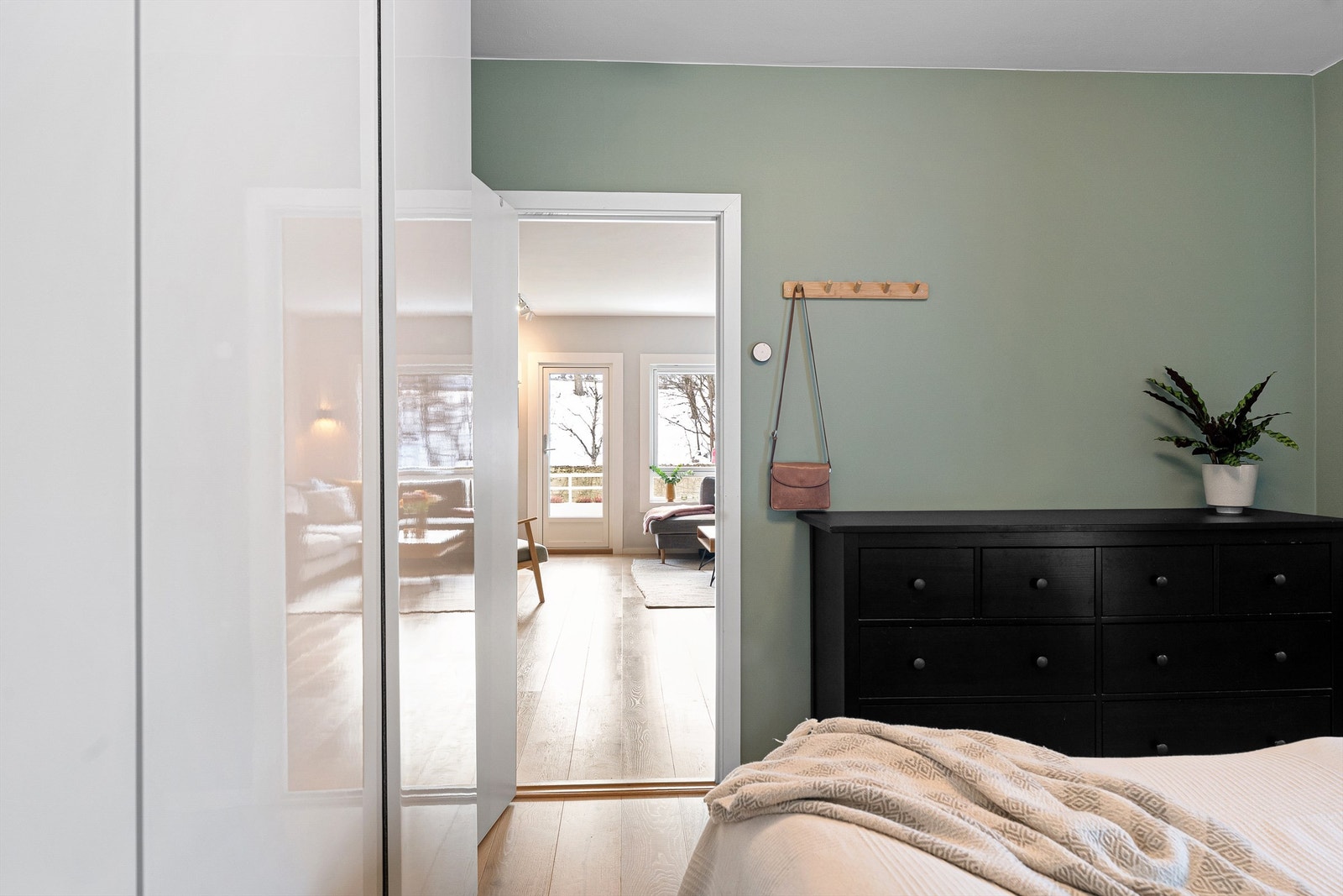 Soverommet ligger tilbaketrukket fra resten av soverommene Galleribilde