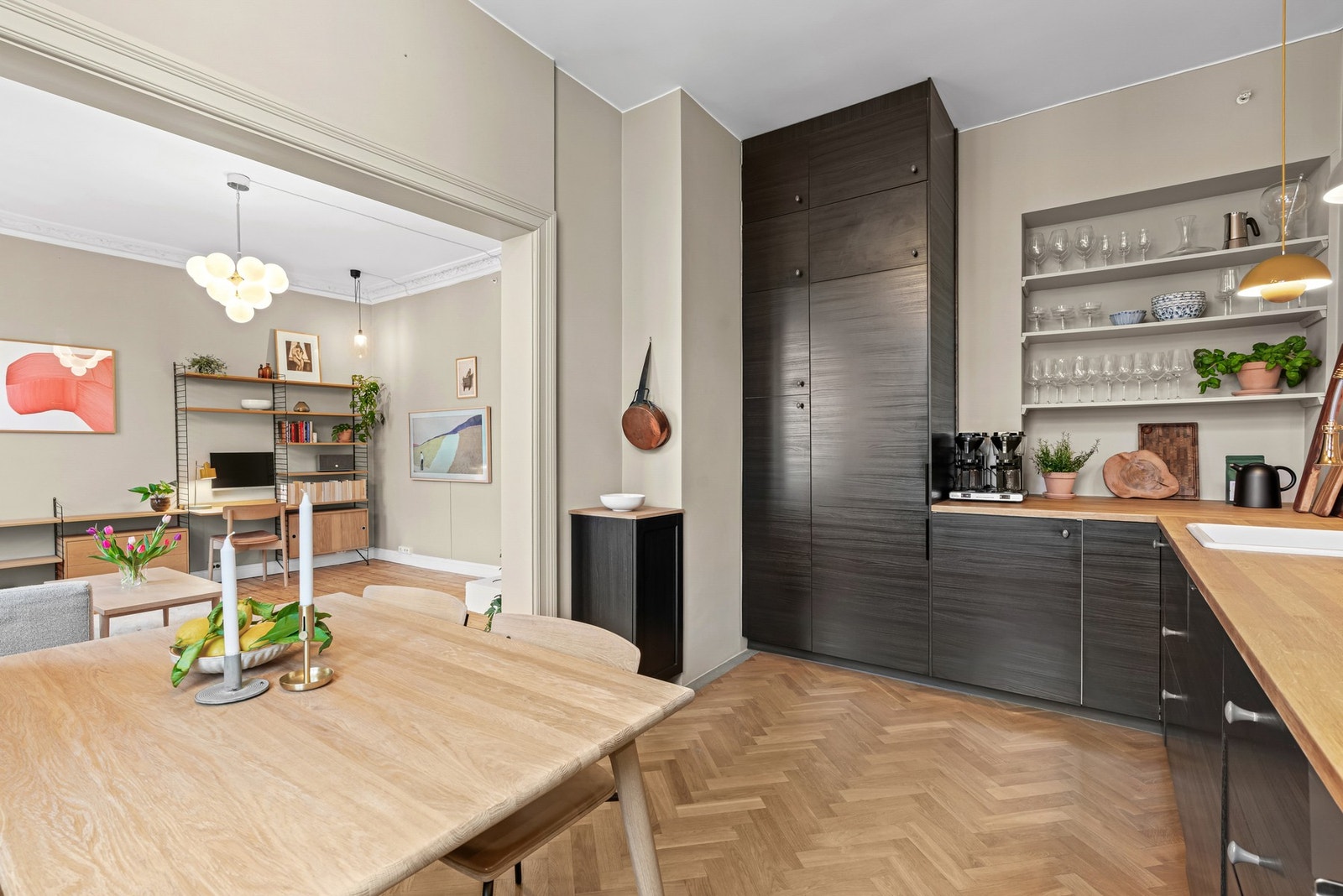 Det flotte kjøkkenet er fra 2017 Galleribilde