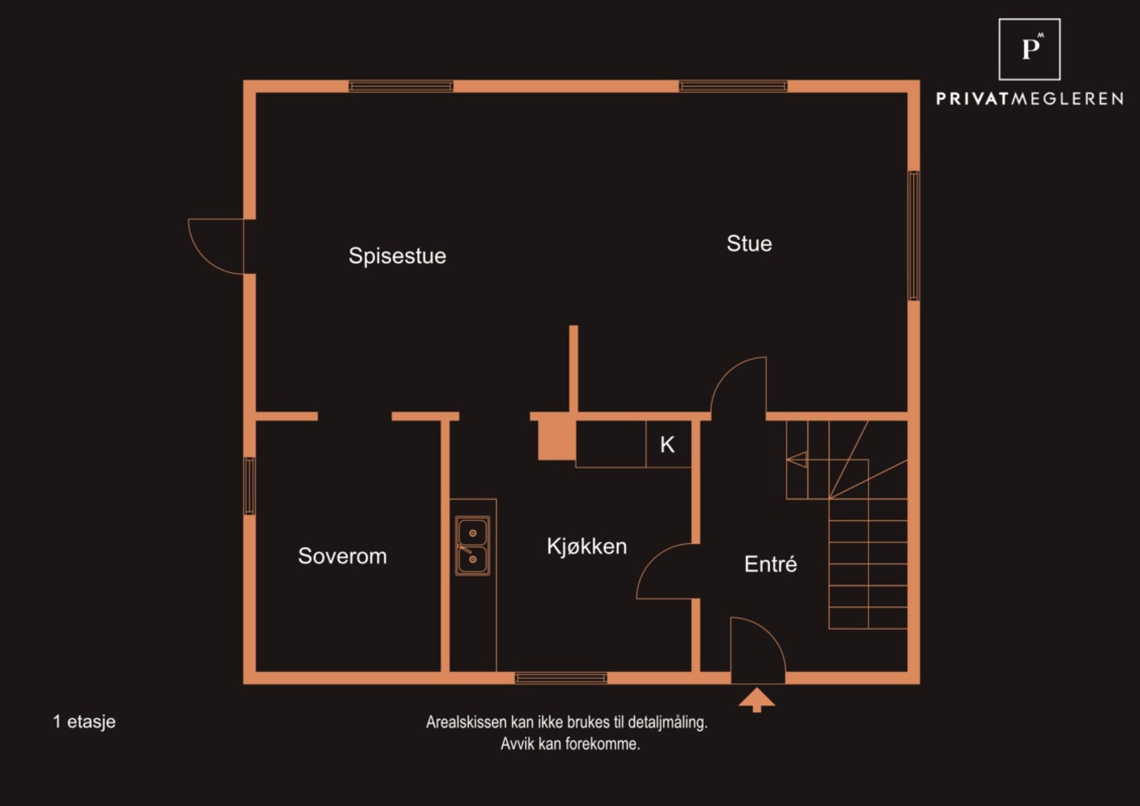 Plantegning av 1. etg. Galleribilde