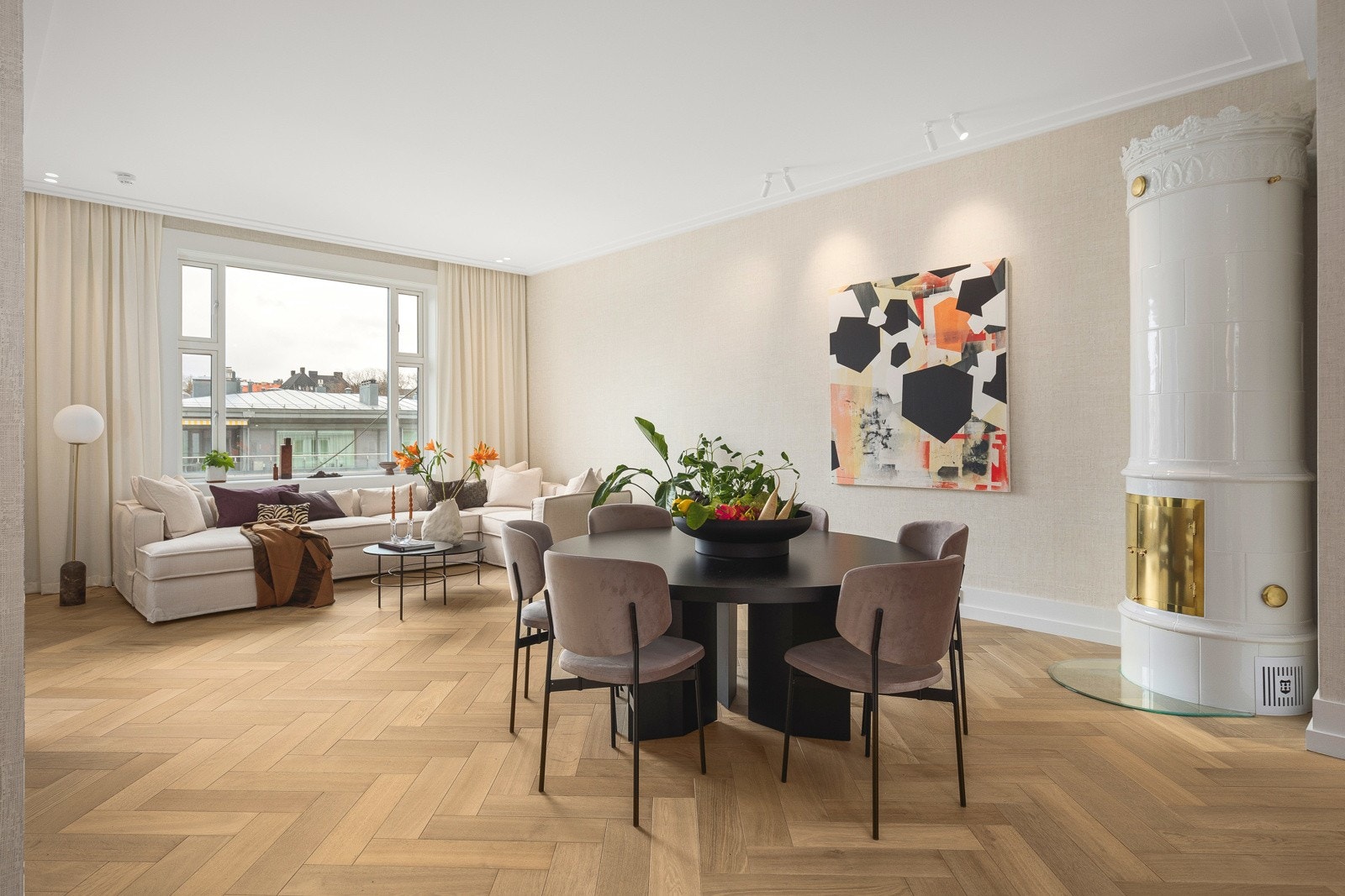 Ny, flott Karl Gustav Kakkelovn fra Camina Galleribilde