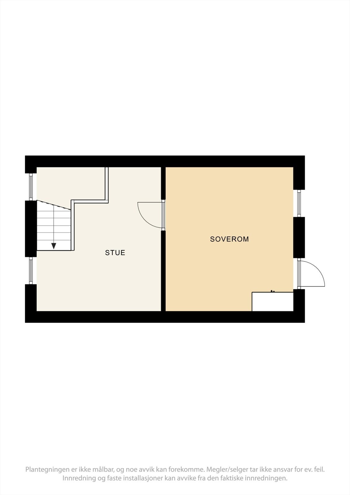 Plantegning, loftsplan. Galleribilde