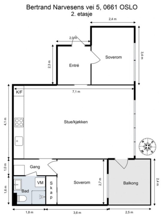 Plantegning Galleribilde