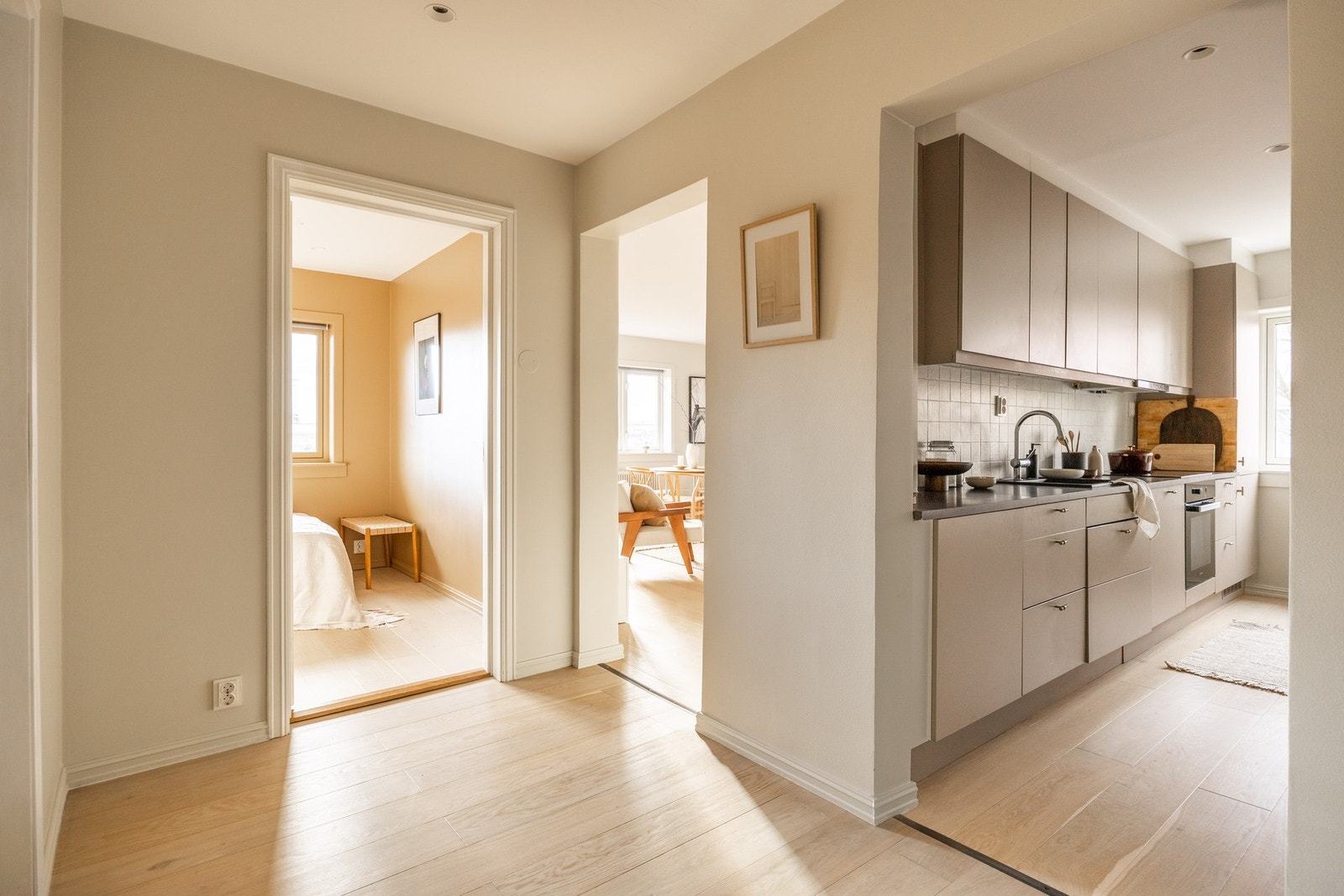 Entréen har adkomst til alle rom. Galleribilde