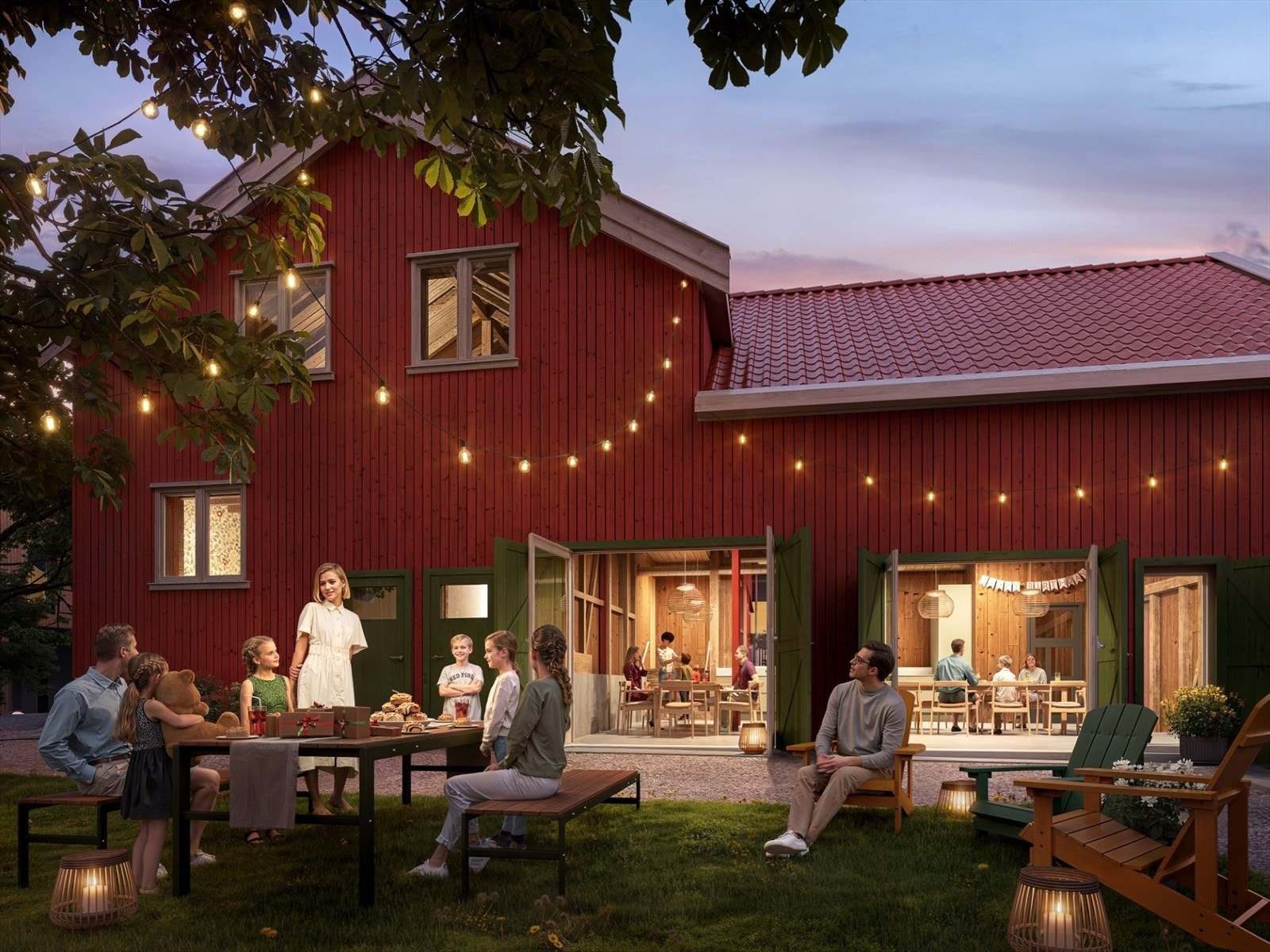 Den originale låven og de to kårboligene skal bevares og restaureres. I låven kommer det blant annet et felleslokale, gjestehybel og verksted til nytte og glede for alle som bor på Kleven Gård. Galleribilde