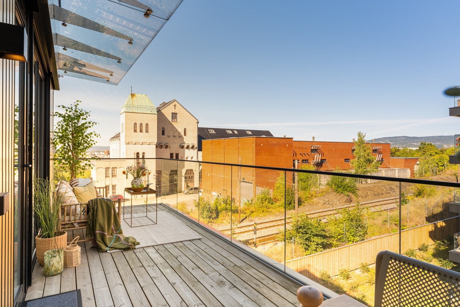 Leiligheten har to flotte balkonger på til sammen 26 m². Galleribilde