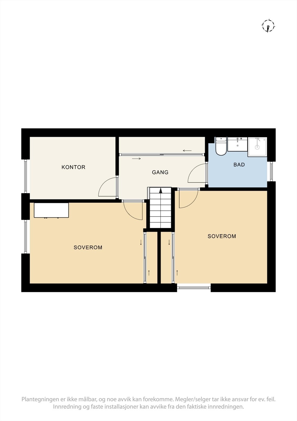 Plantegning 2. etasje Galleribilde