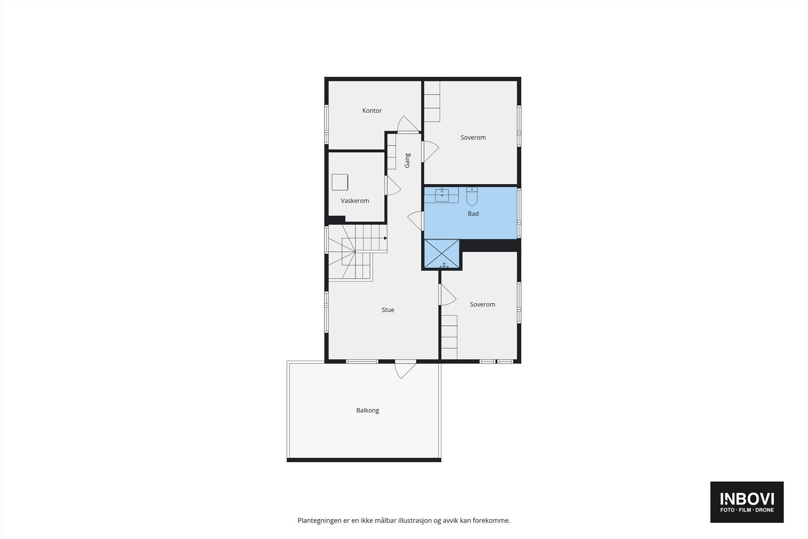 Plantegning 2. etasje Galleribilde