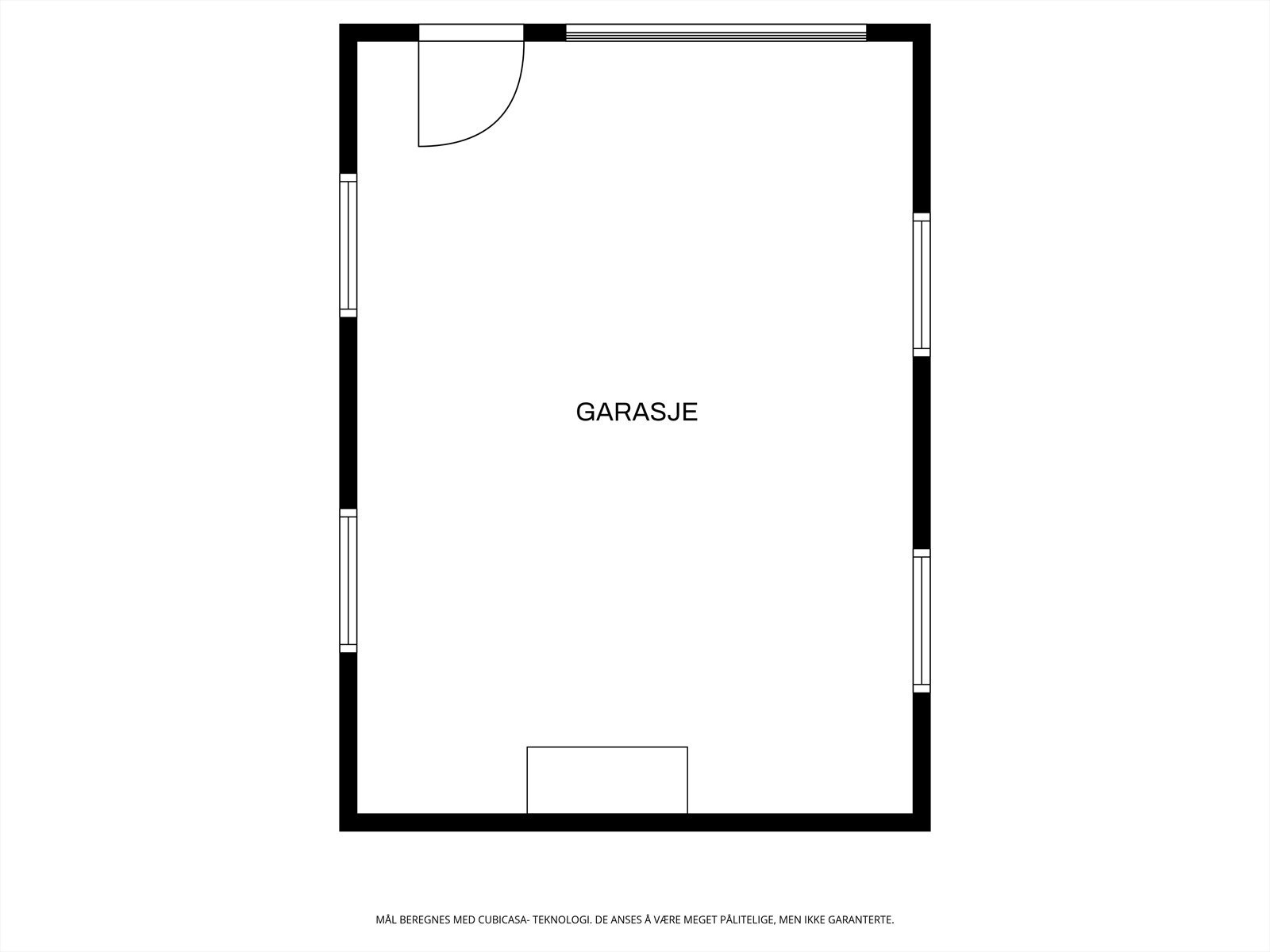 Plantegning garasje. Galleribilde
