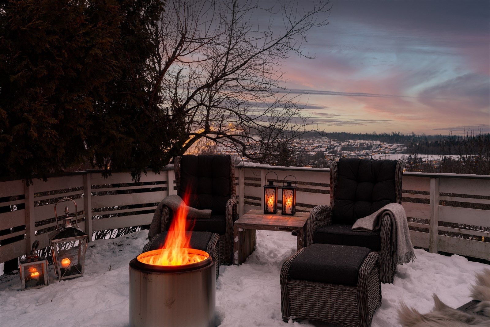 Verandaen er på 30 kvm. Galleribilde