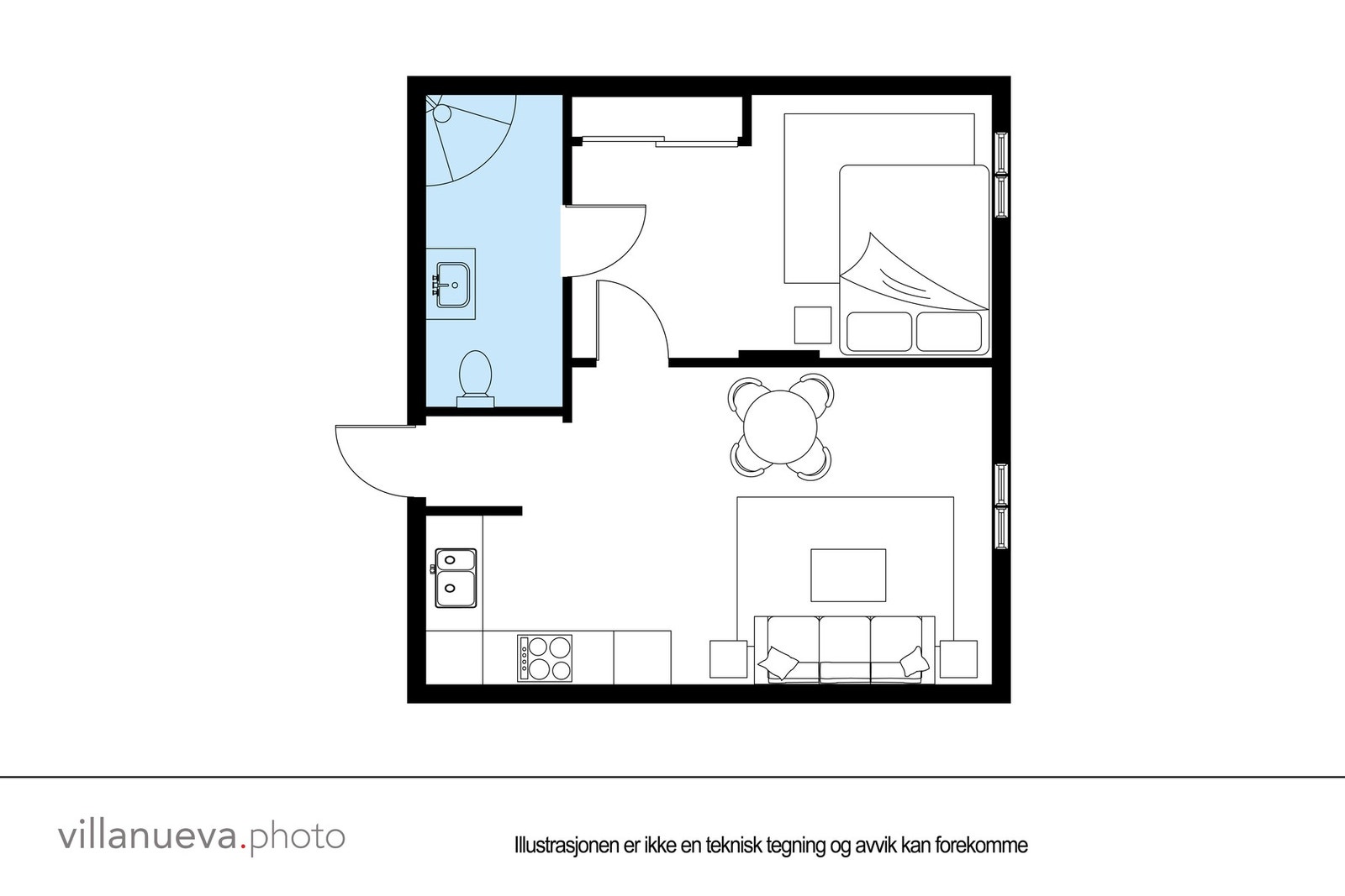 Plantegning - ikke målbar. Galleribilde