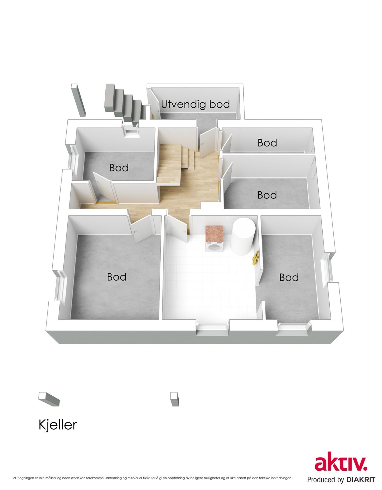Plantegning kjeller Galleribilde