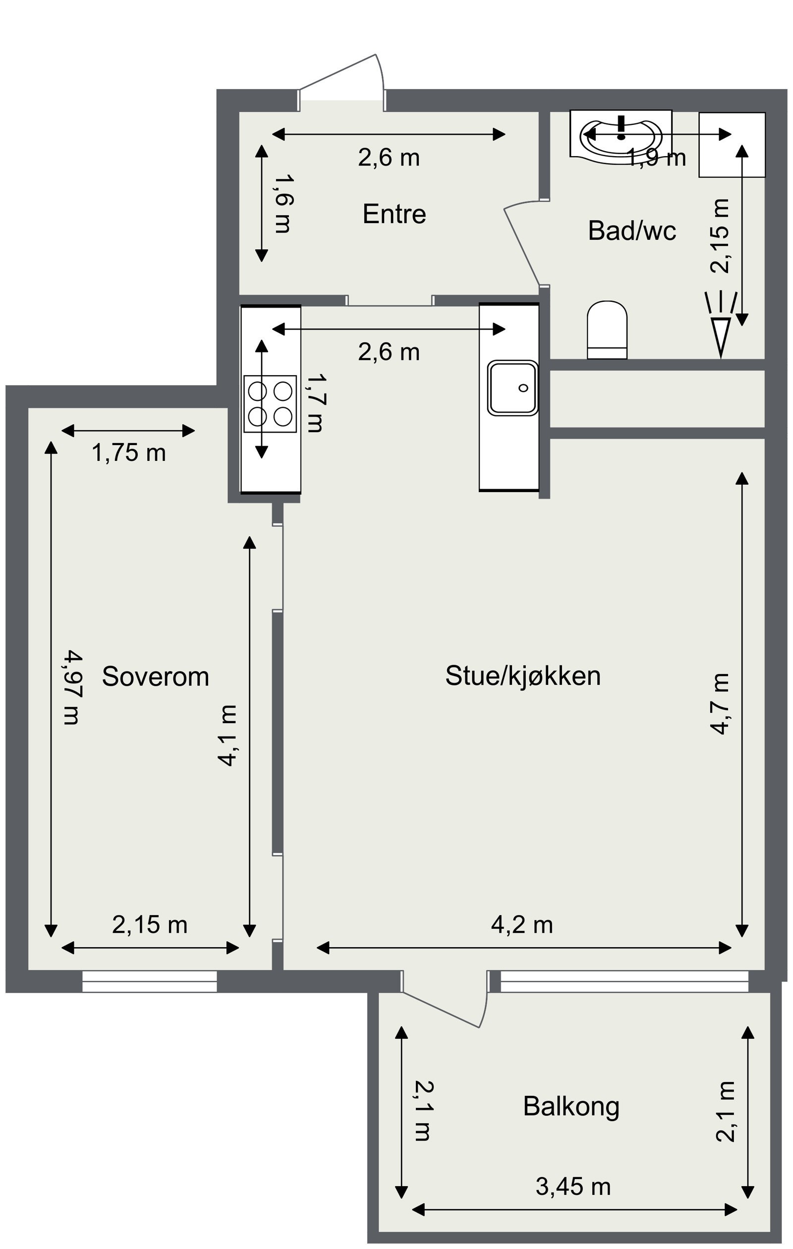 Plantegning Galleribilde