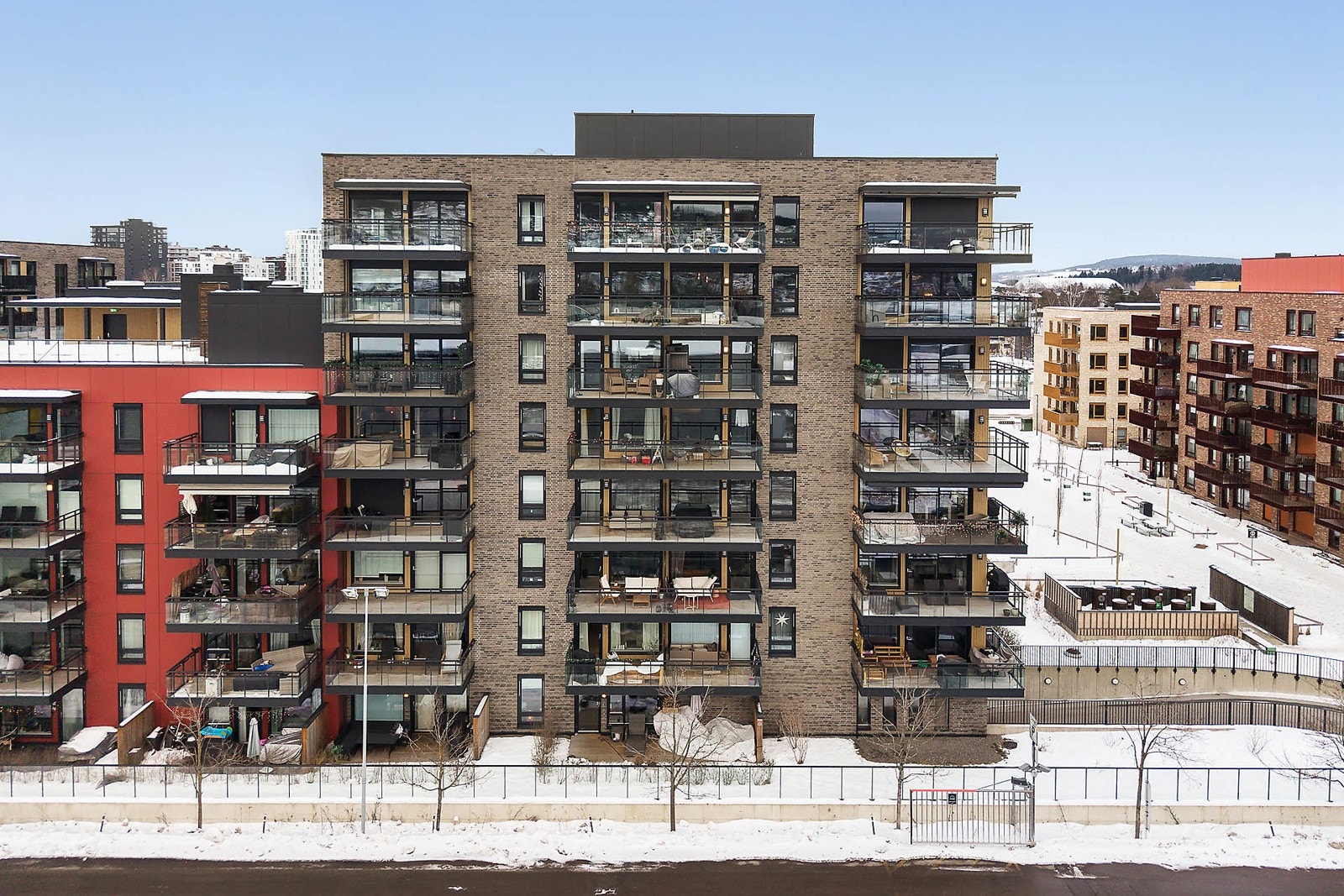 Messeveien 200 ligger i et nyetablert boligområde i vakre Lillestrøm. Galleribilde