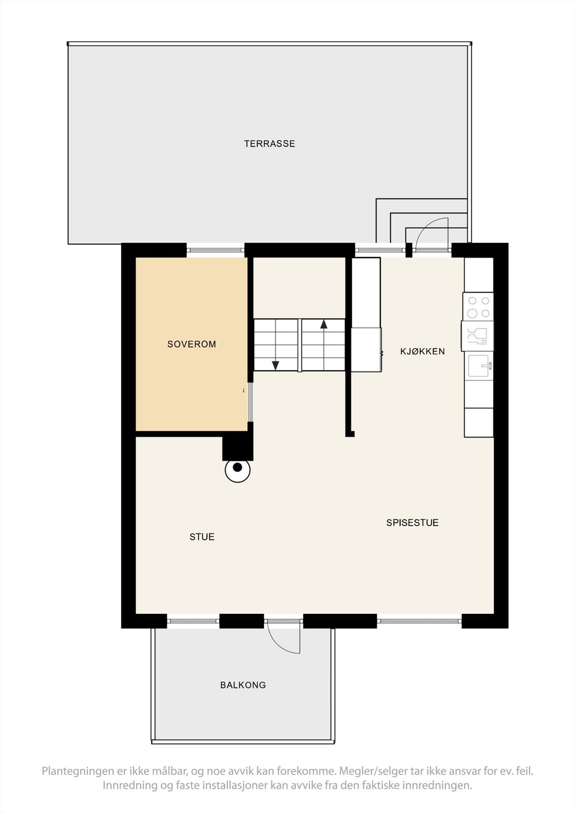 Planløsning 1. etasje. Galleribilde