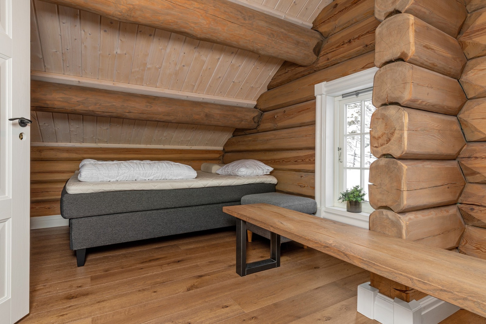 Rommet funker også som et kontor eller lekerom. Galleribilde