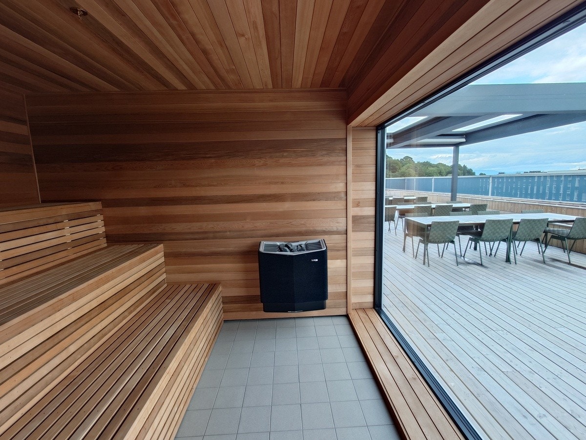 Sauna on the rooftop Galleribilde