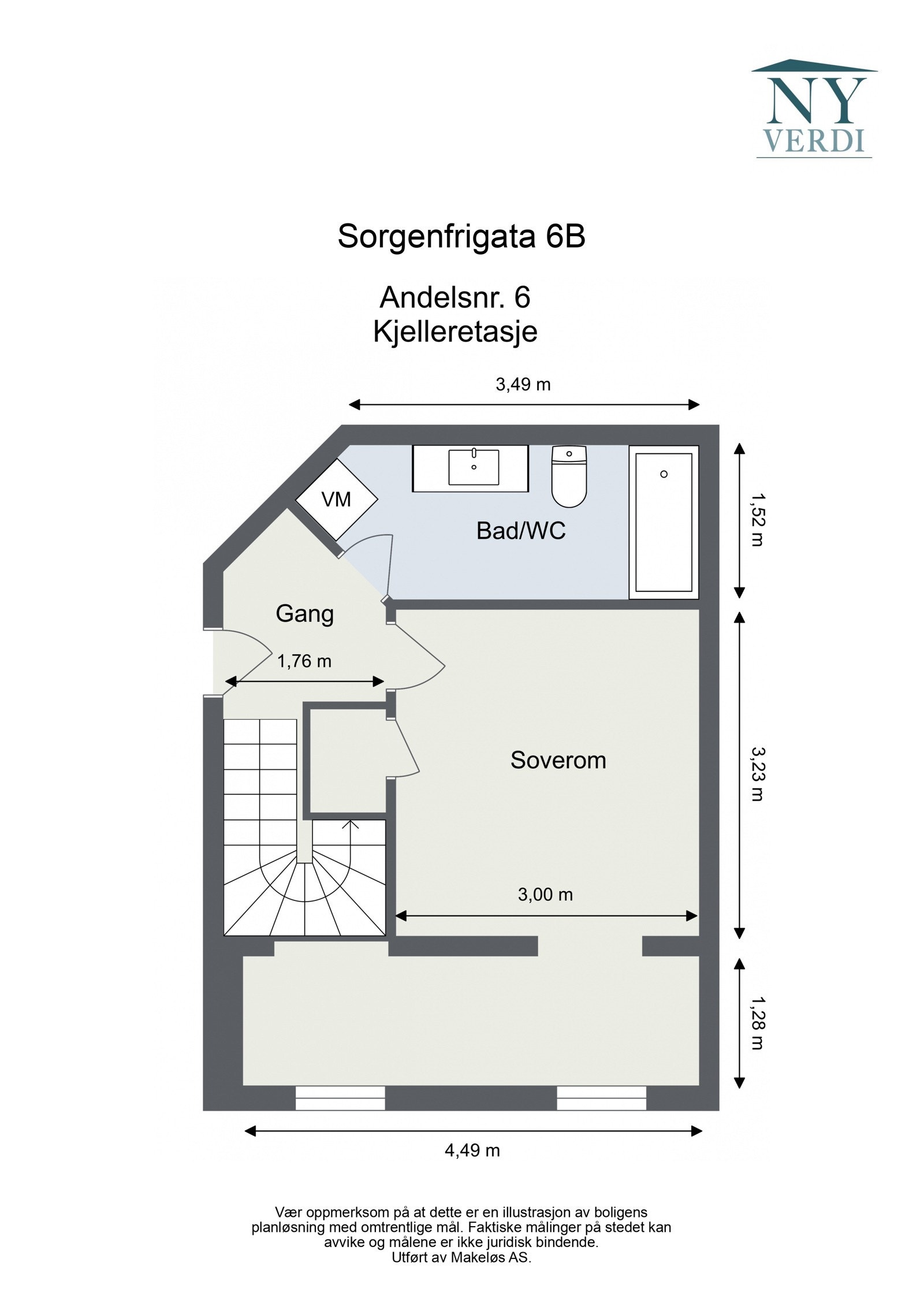 Plantegning hoveddel kjeller. Galleribilde