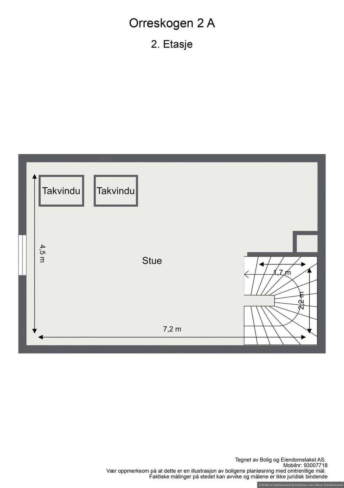 Plantegning 2. etasje Galleribilde