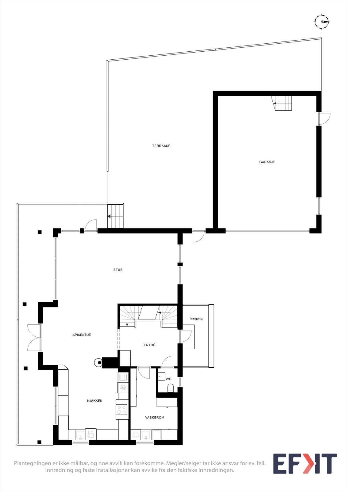 Planløsning 1. etasje Galleribilde