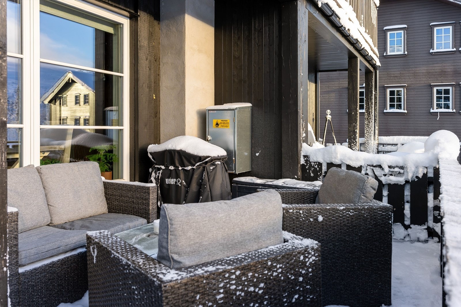 Her ligger alt til rette for mye utendørs hygge gjennom hele året! Galleribilde