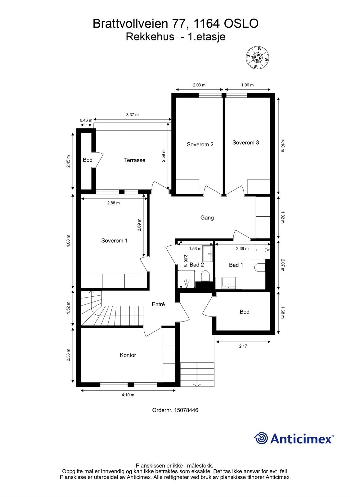 Plantegning - 1. etasje Galleribilde