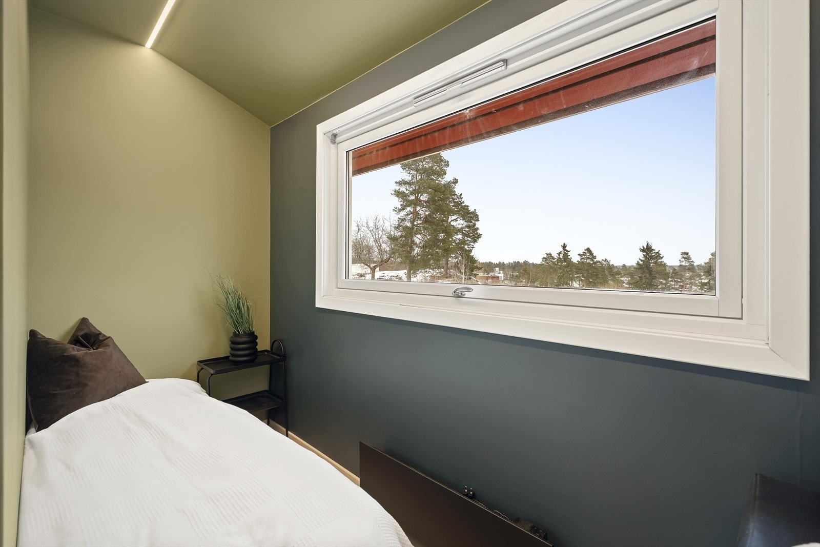 Hyggelig utsyn fra soverommet Galleribilde