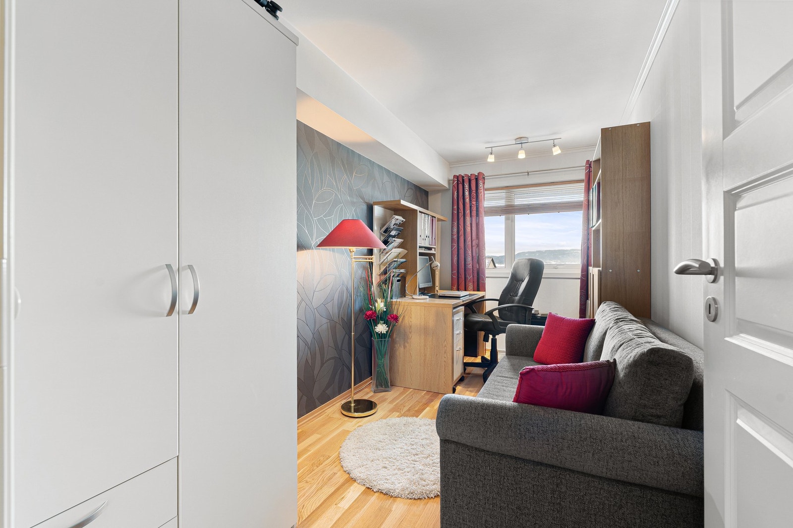 Leilighetens andre soverom er på 9 kvm. Galleribilde