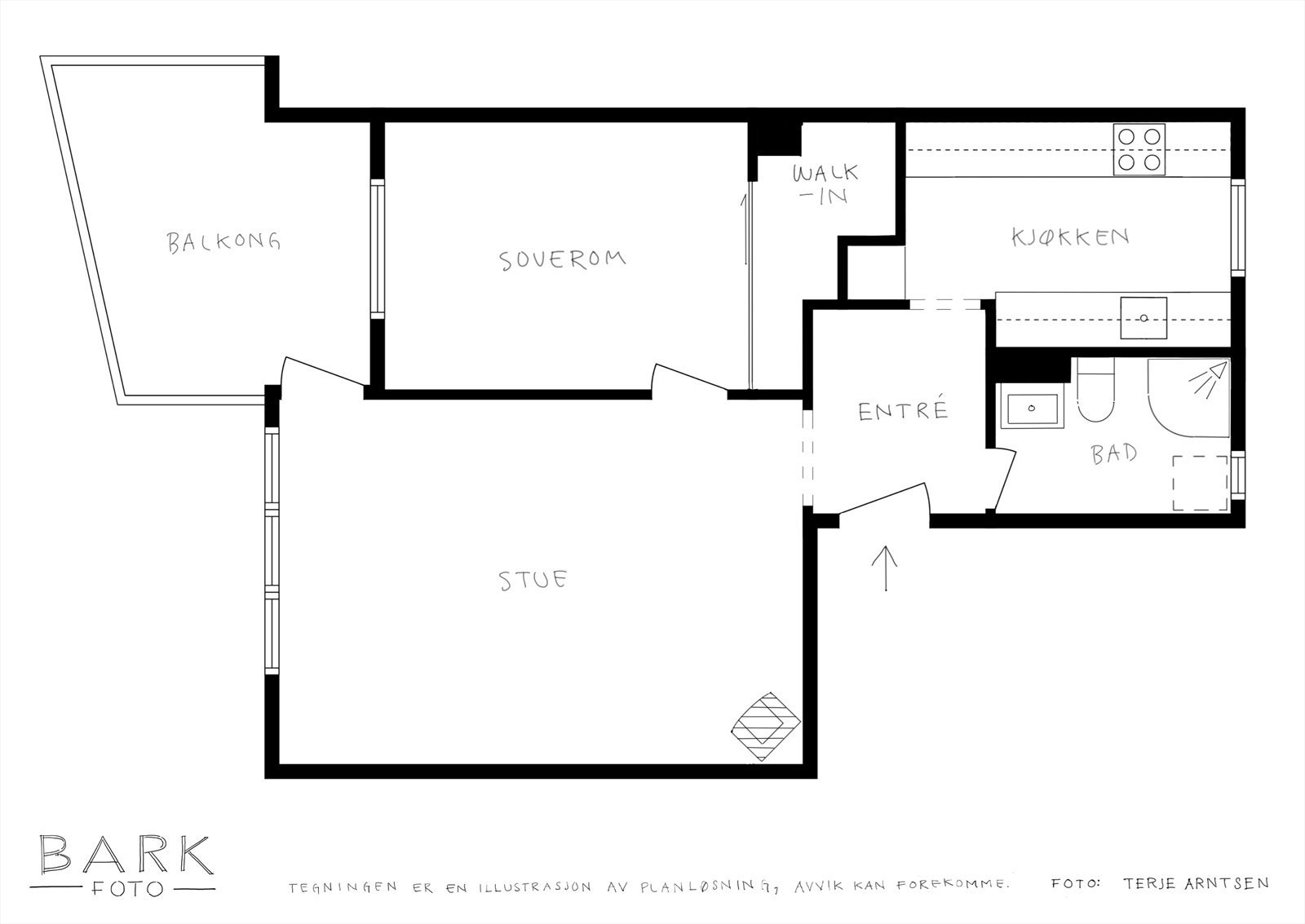 Plantegning Kristofer Jansons vei 19c Galleribilde