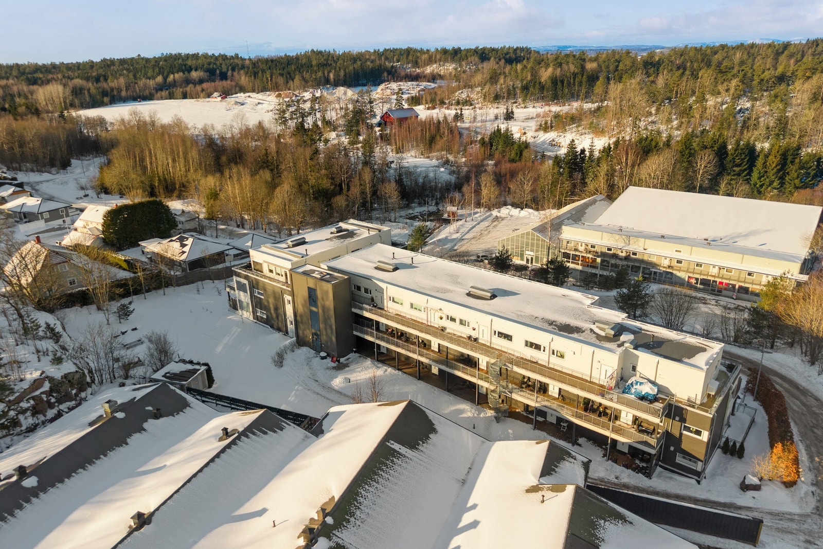 Fasade med svalganger mot øst Galleribilde