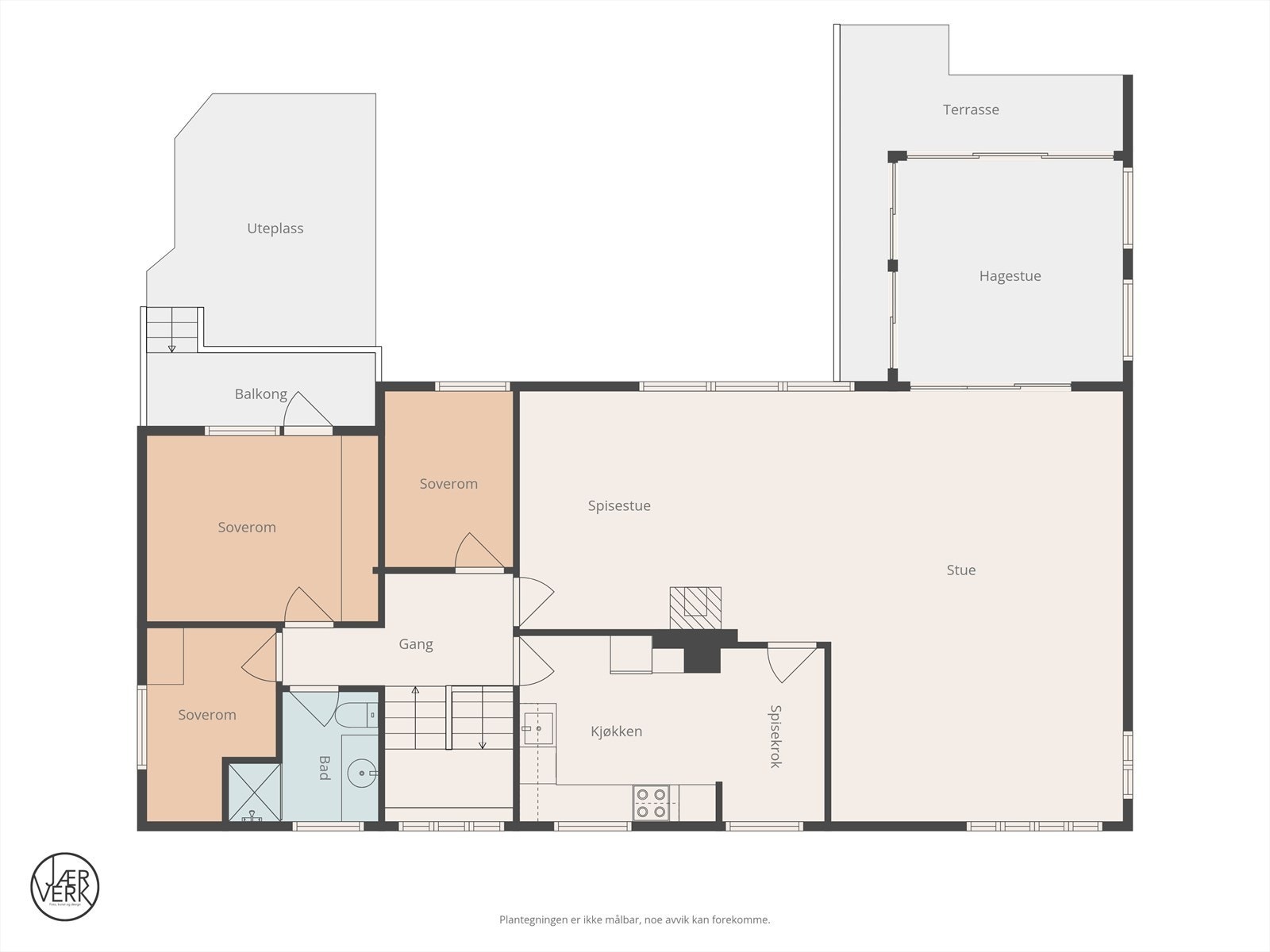 Plantegning 2. etasje Galleribilde